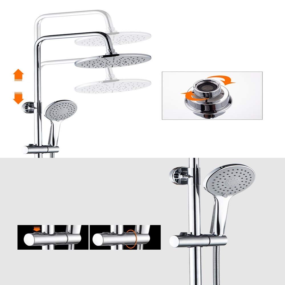 Premium 3-Speed Multi-Function Shower Set with Cold Shower Option - Durable Copper Bathroom Faucet for Luxurious Spa Experience at Home | Perfect for Master Bathrooms & Guest Suites