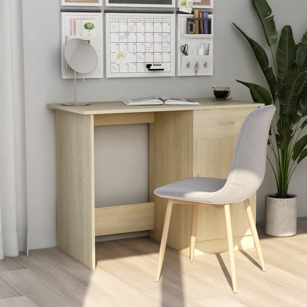 Sonoma Oak Computer Desk with Drawer & Door - 39.4