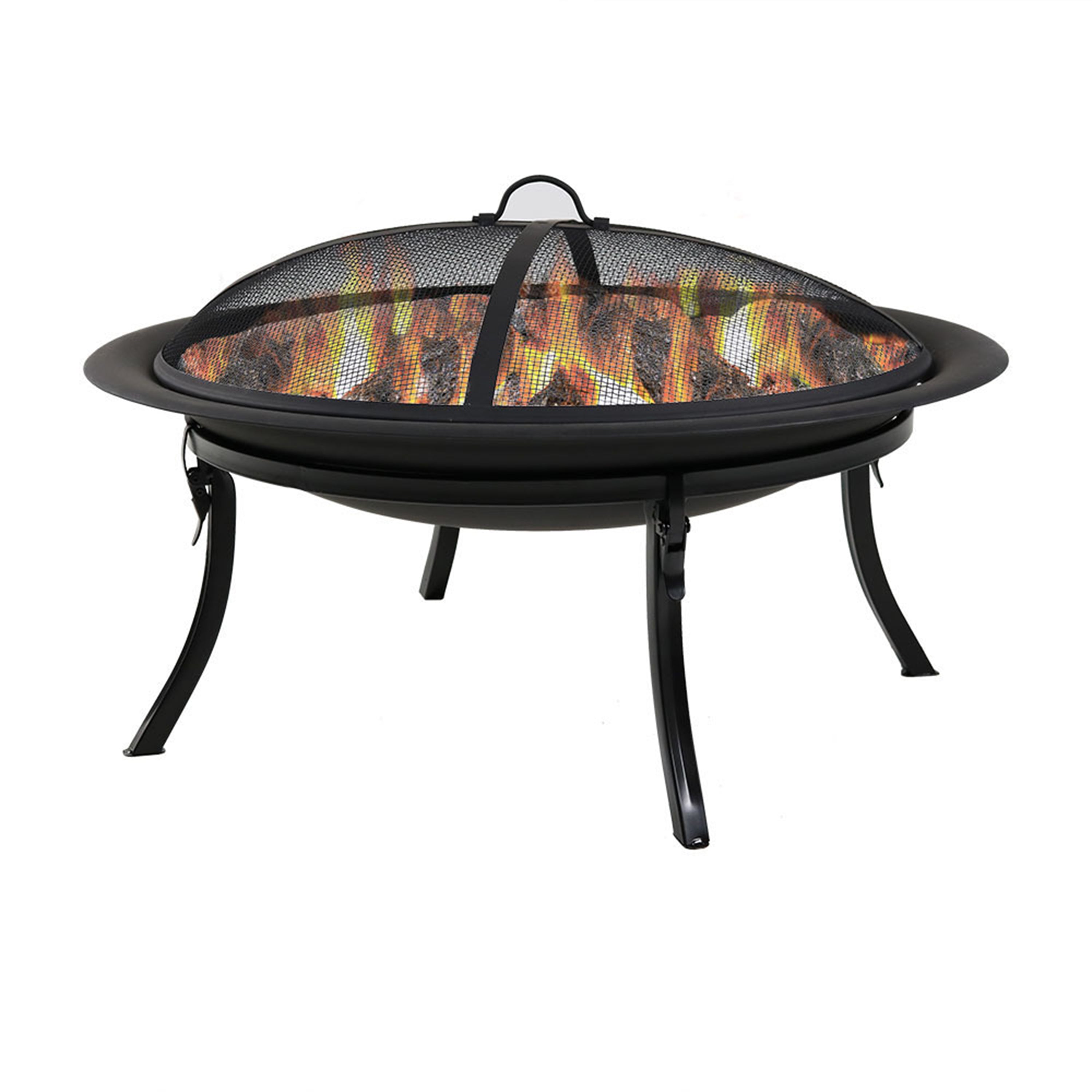 Portable Fire Pit Bowl with Carry Case & Spark Screen - 29