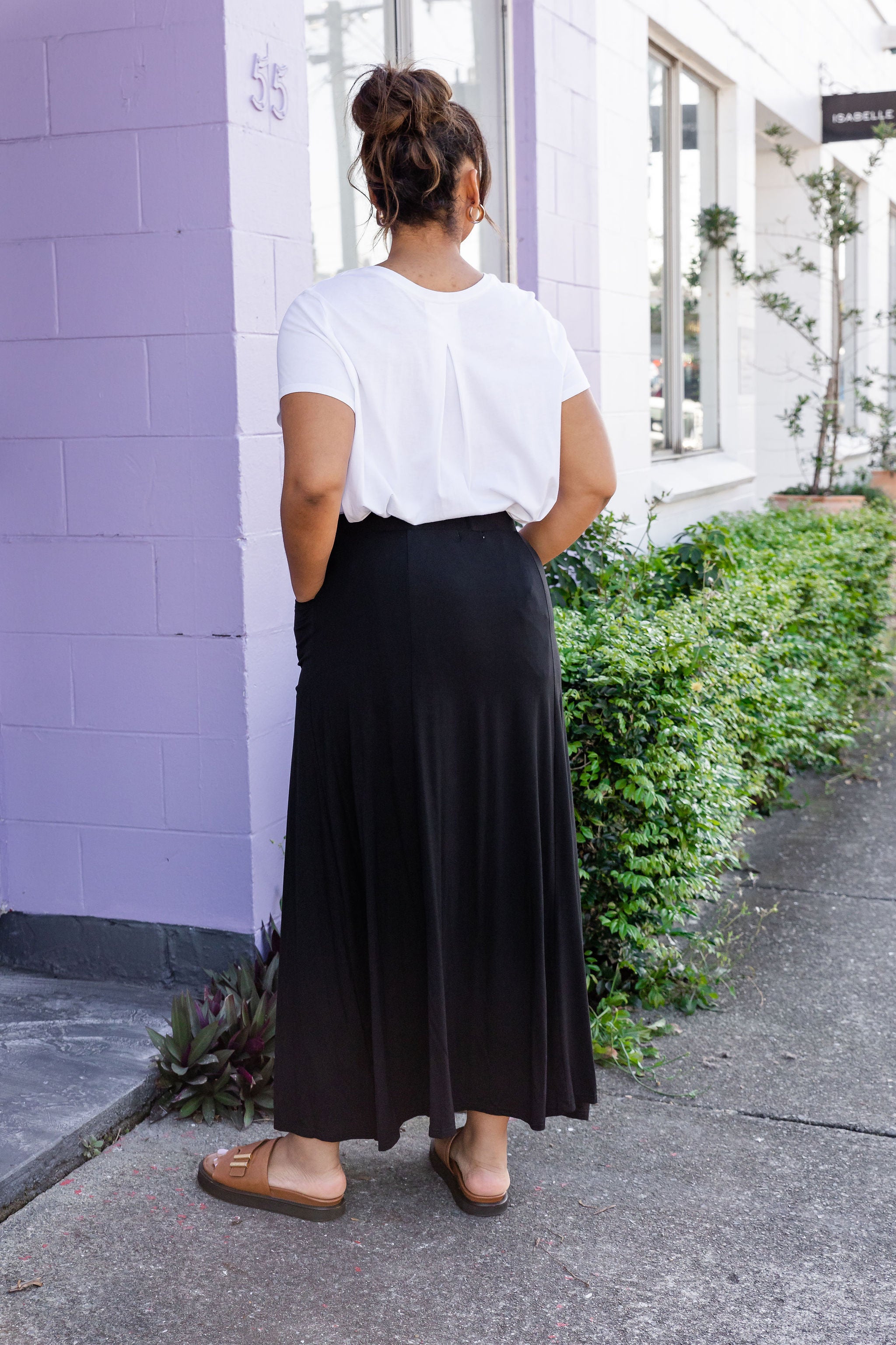 Olivia Maxi Skirt for Women - Elegant Black Long Flowy Skirt with High Waist | Perfect for Casual Wear, Beach, Vacation & Boho Outfits
