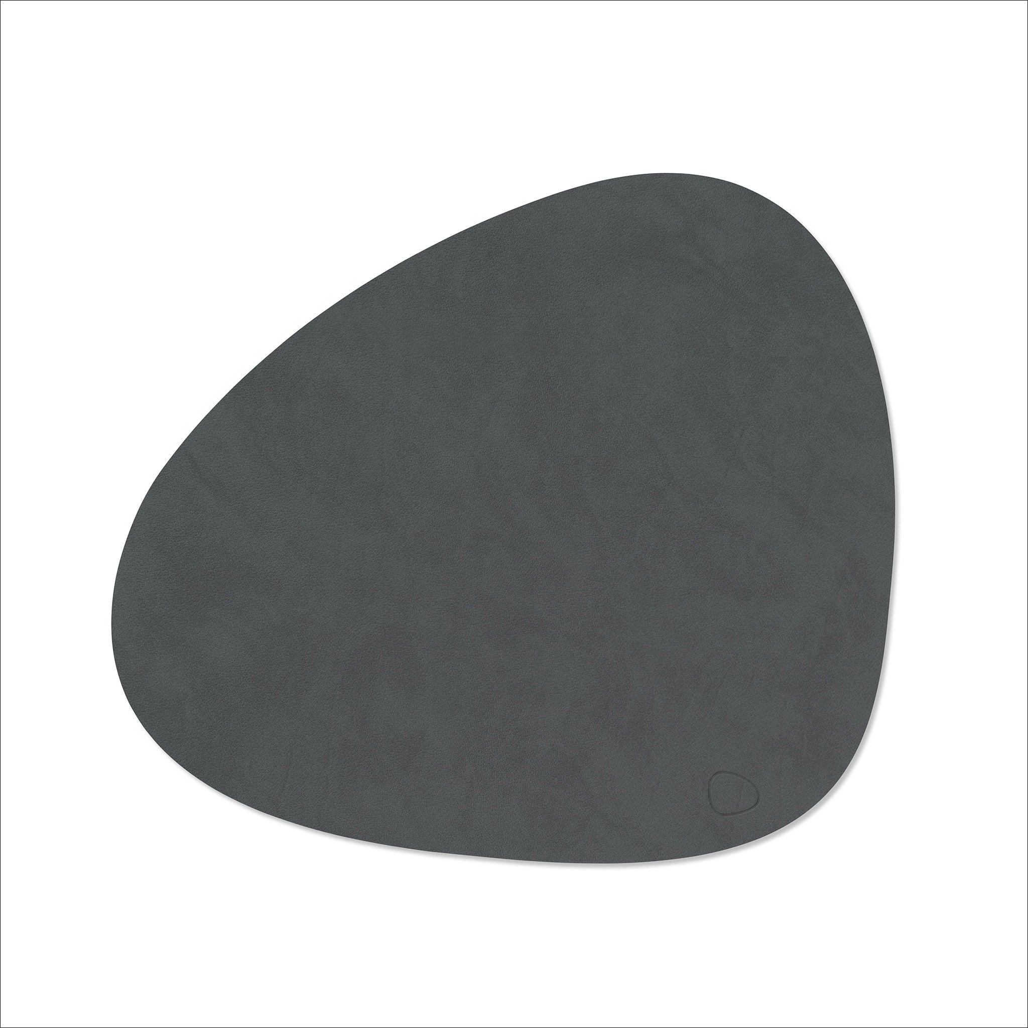 LIND DNA Nupo Curve Table Placemat Large - Anthracite Gray - Premium Heat-Resistant Dining Table Mat for Formal Dinner & Home Decor
