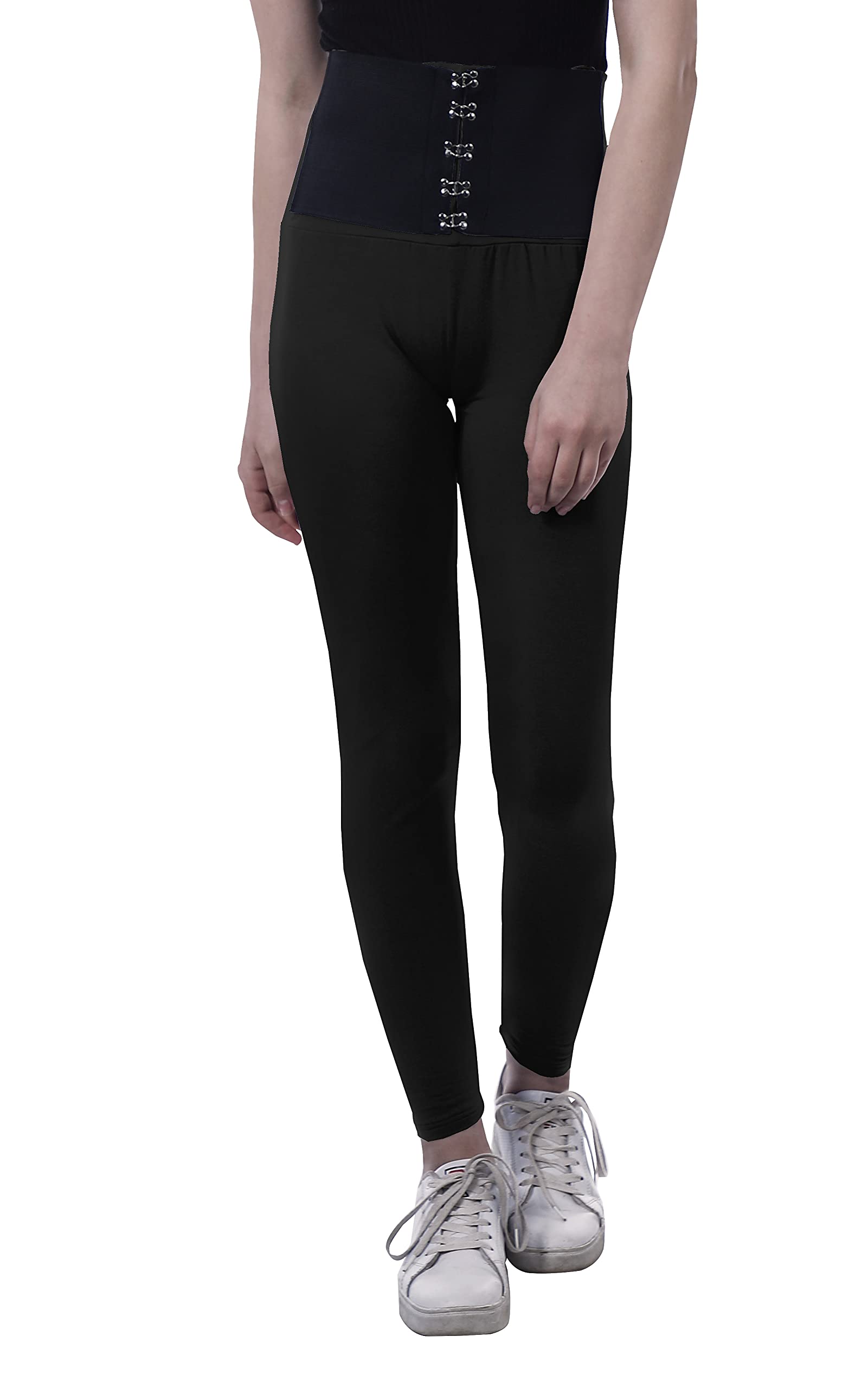 High Waisted Yoga Pants for Women - Corset Style Workout Leggings | Trendy & Comfortable for Gym, Running & Lounge Wear