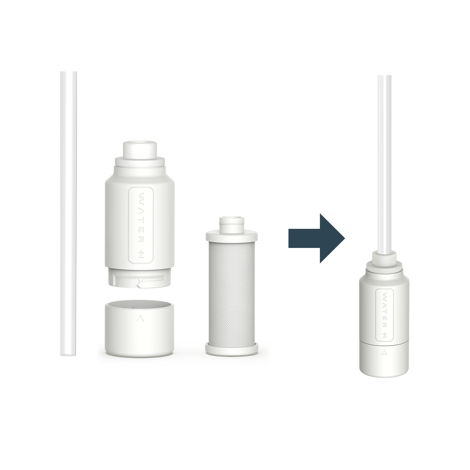 PureSip Vita Water Filter Replacement – Compatible with WaterH Vita & Smart Filtration Bottles | For Outdoor, Gym, Travel & Daily Hydration