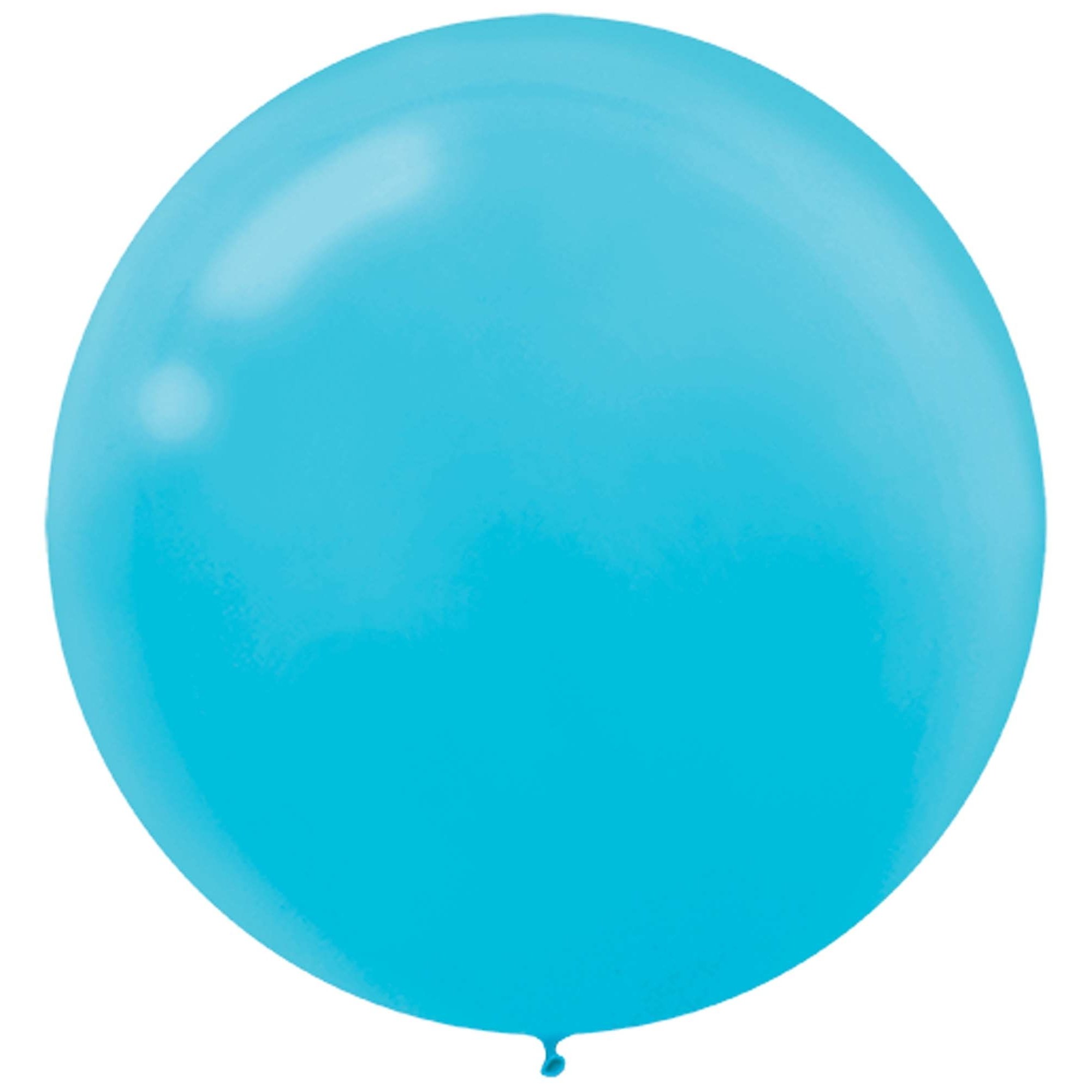 Amscan Latex Balloons - 12 Inch Caribbean Blue Party Balloons for Birthday, Baby Shower & Wedding Decorations