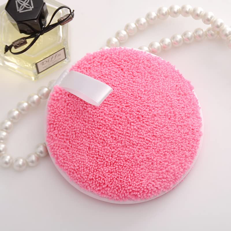 Eco-Friendly Reusable Makeup Remover Pads 6-Pack - Soft Washable Microfiber Cloths for All Skin Types | Gentle Makeup Eraser & Face Cleansing Pads (Rose) - Perfect for Daily Makeup Removal, Travel & Sustainable Beauty Routine