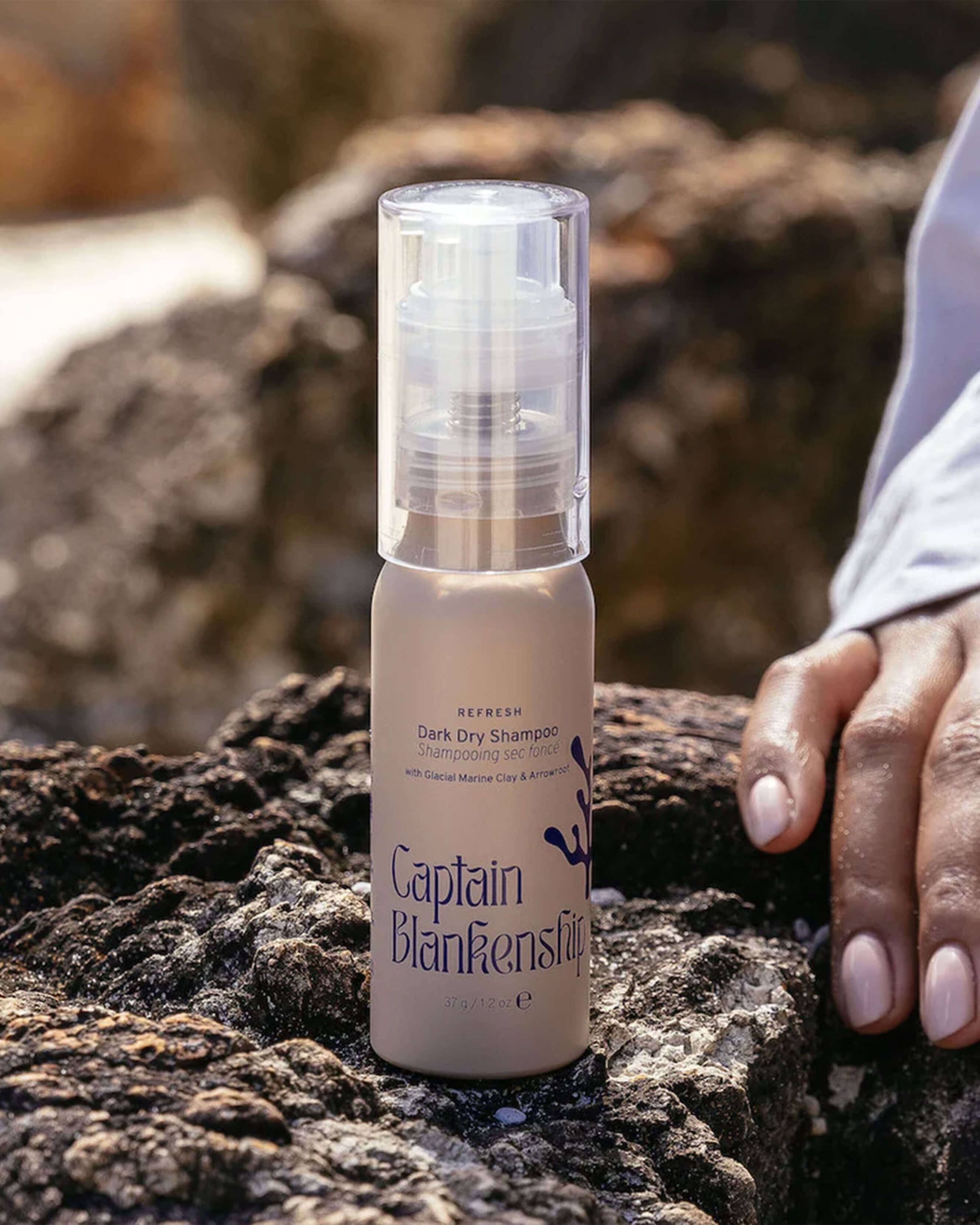 Captain Blankenship Refresh Dry Shampoo for Oily Hair - Organic & Vegan Volumizing Powder for Quick Hair Refresh - Perfect for Travel, Gym & Busy Mornings