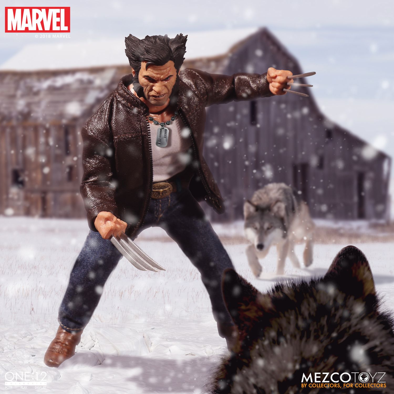 Mezco Toyz One:12 Collective Marvel Comics Logan Wolverine 1/12 Scale 6