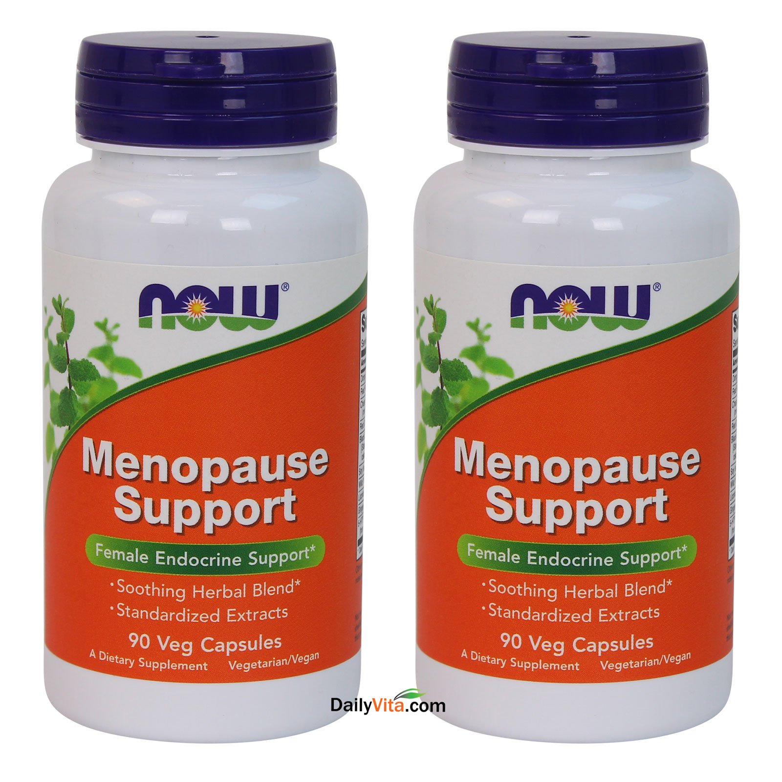 Now Foods Menopause Support Supplement - 2 Bottles (90 Capsules Each) for Hot Flash Relief & Hormonal Balance - Ideal for Women Over 40 During Perimenopause & Menopause Transition
