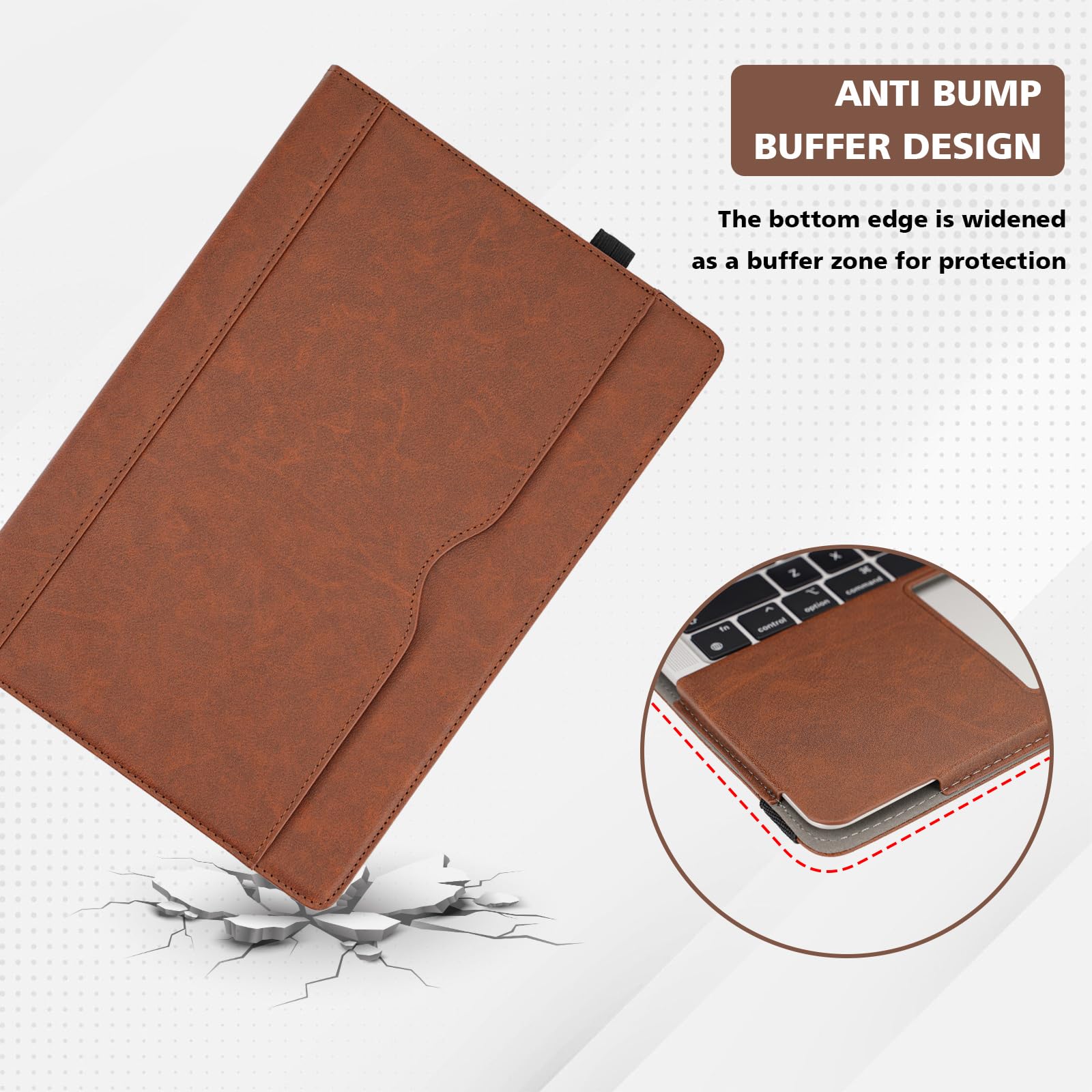 Premium Genuine Leather Case for MacBook Air 13.6