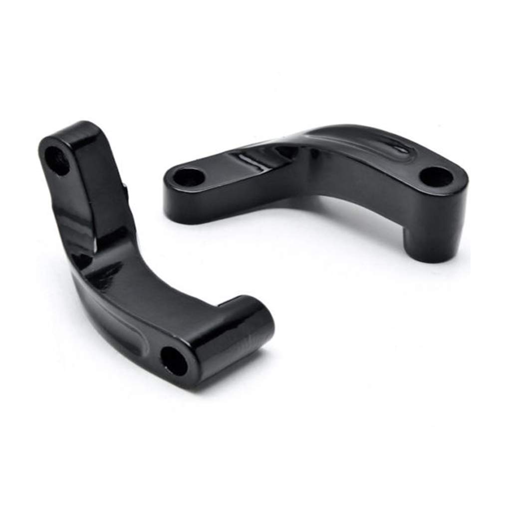 Harley Davidson 2006-2017 Motorcycle Mirror Mount Adapter Relocation Extension Kit - Black | Compatible with Touring, Street Glide & Road Glide Models | Enhanced Visibility & Custom Look