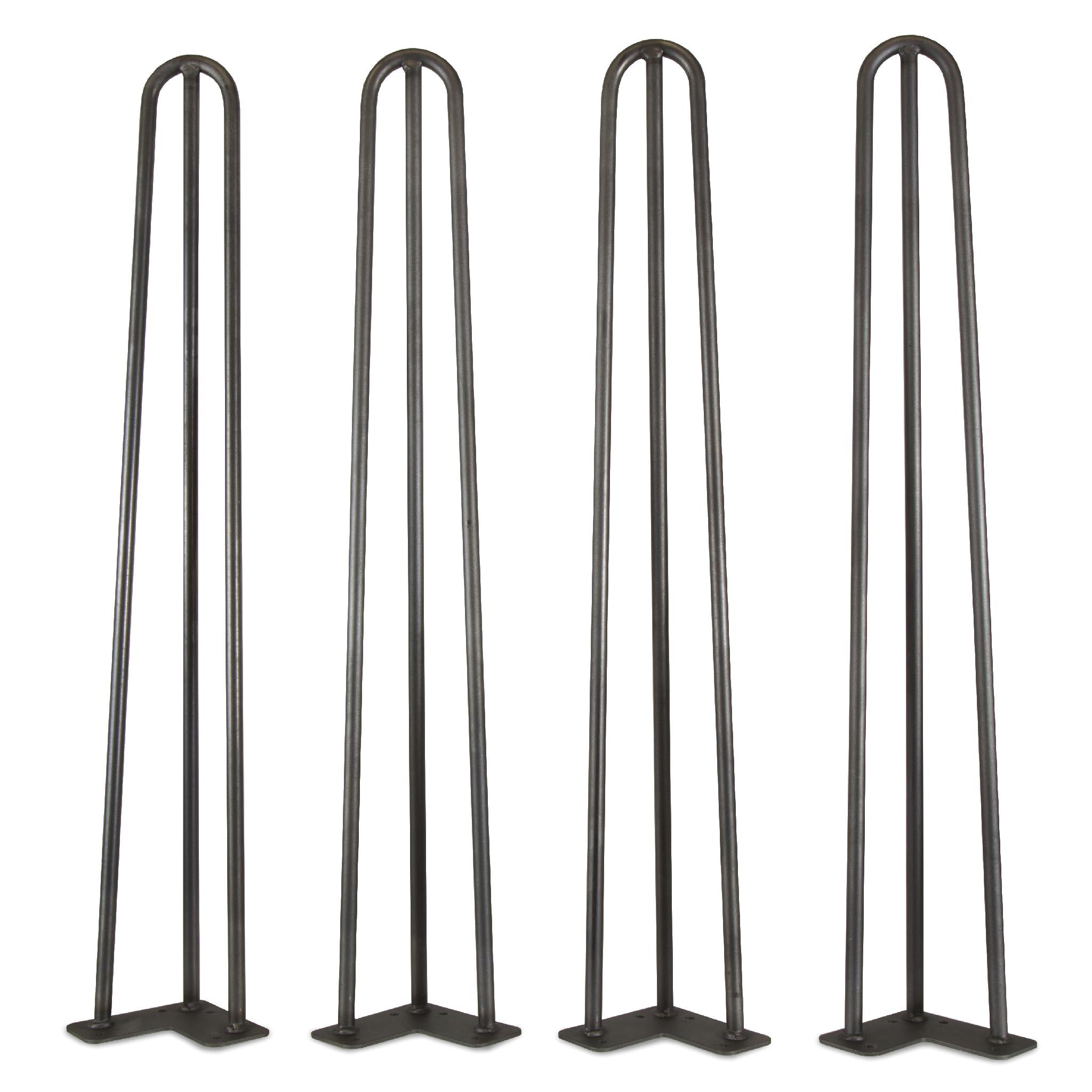 WEN TL28B 28-Inch Mid Century Modern Hairpin Table Legs Set of 4 - 1/2