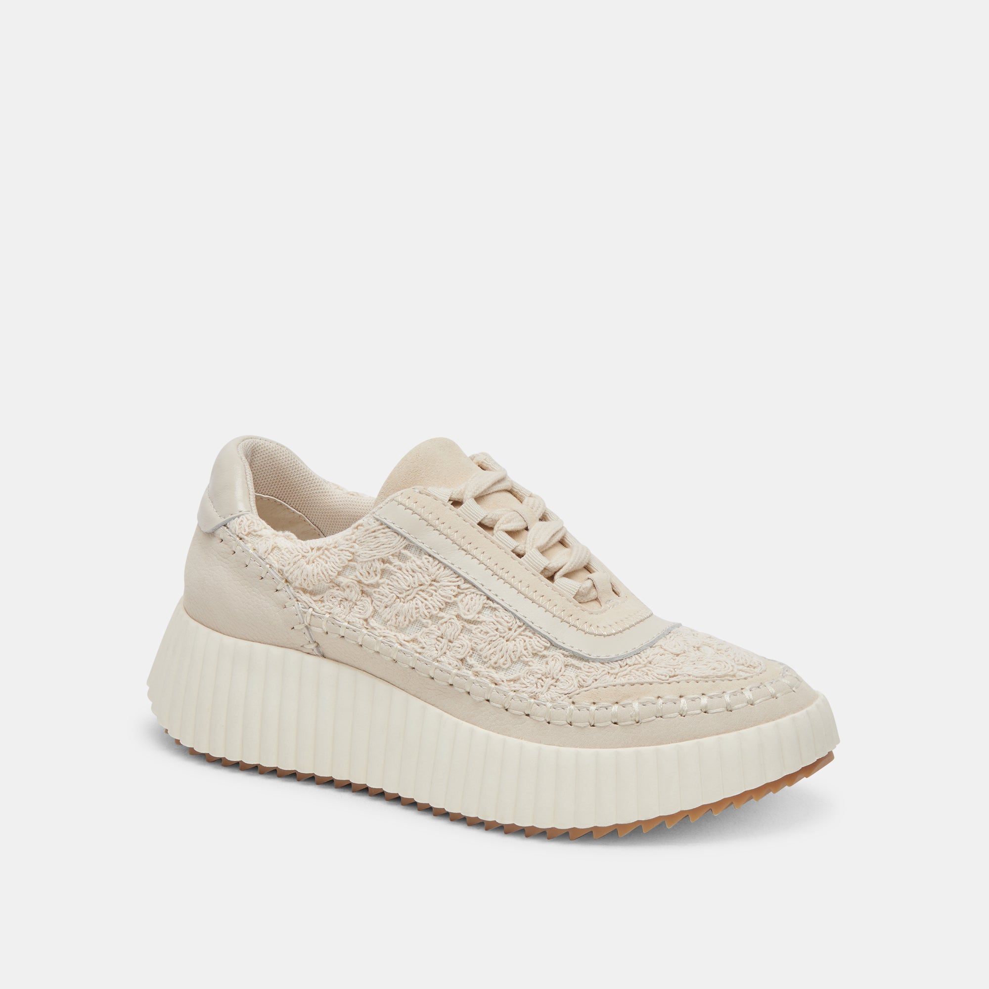 DOLEN ECRU LACE SNEAKERS - Comfortable & Stylish Men's/Women's Casual Shoes for Walking, Running & Everyday Wear | re:vita Collection