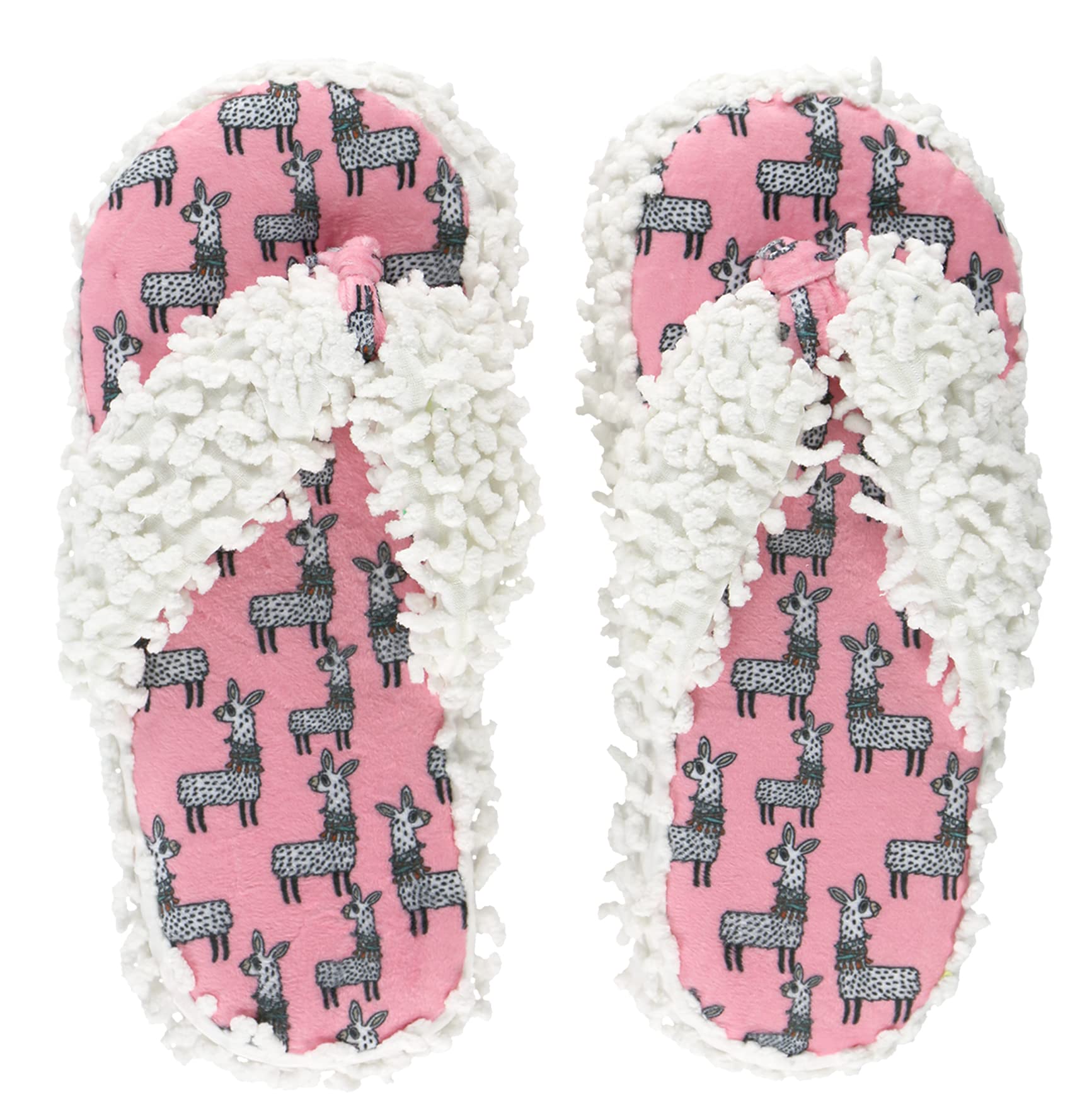 Cozy Women's & Girls' Fuzzy Spa Flip-Flop Slippers - Soft House Shoes for Relaxation at Home, Bathroom & Lounge