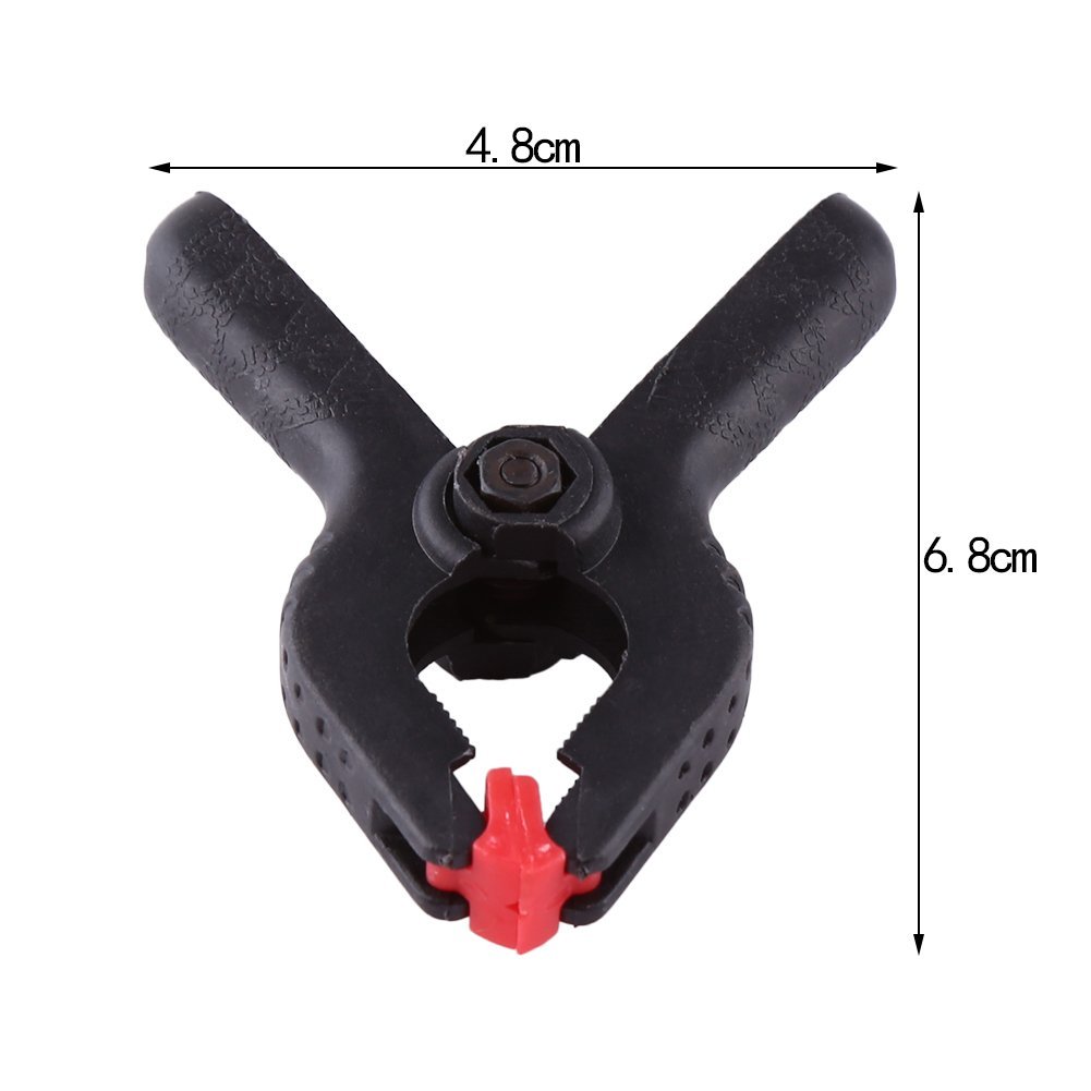 6pcs Professional Photo Studio Clips - Spring Clamps for Photography Backdrop, Background & Lighting - Durable Lightweight Stand Clips for Studio, Home Photography & Video Shooting