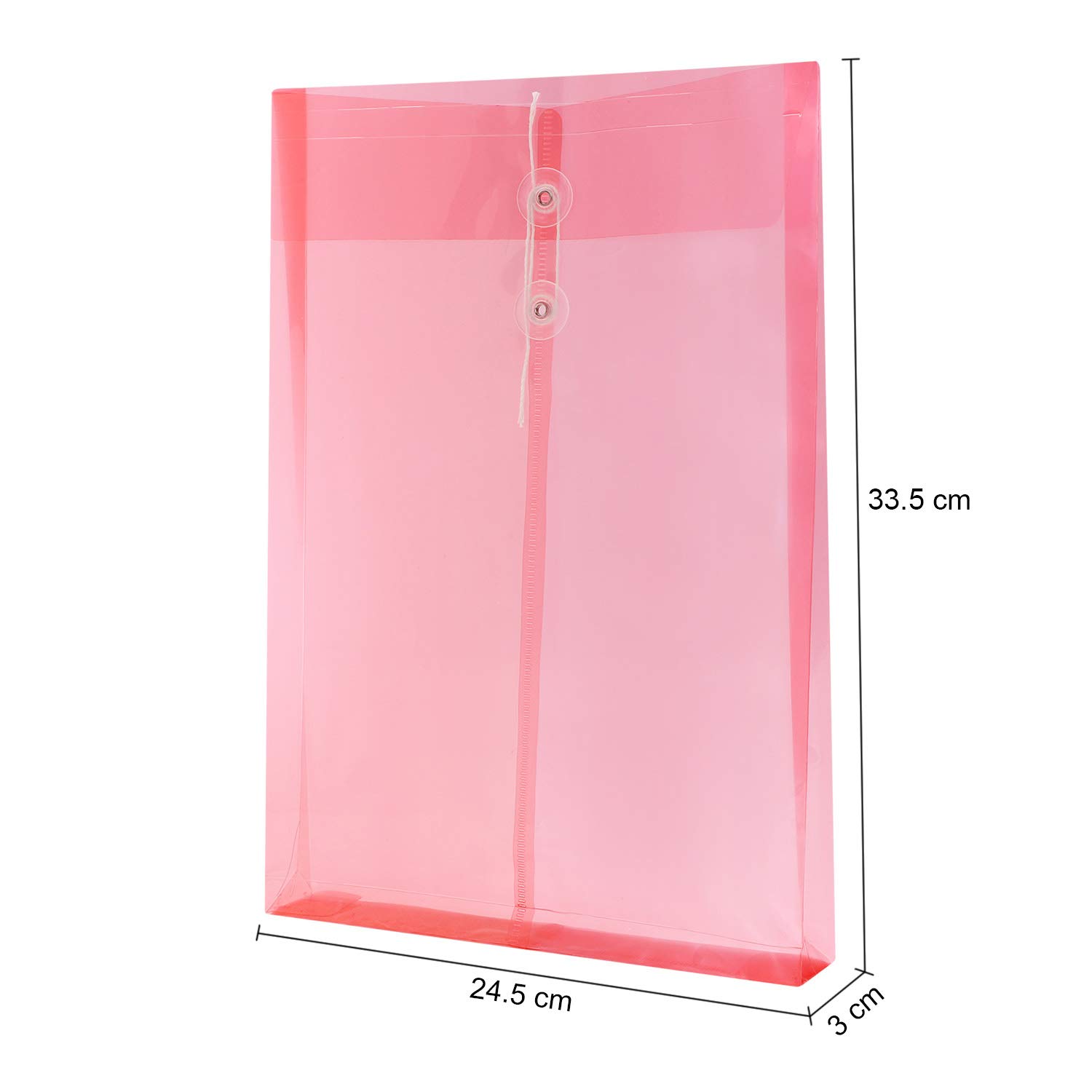 12PCS A4 Plastic File Envelopes - Waterproof Letter Size Document Organizers with Button String Closure for Office, School, Projects, Bills & Contracts Storage | Perfect for Filing, Mailing & Organizing Important Papers