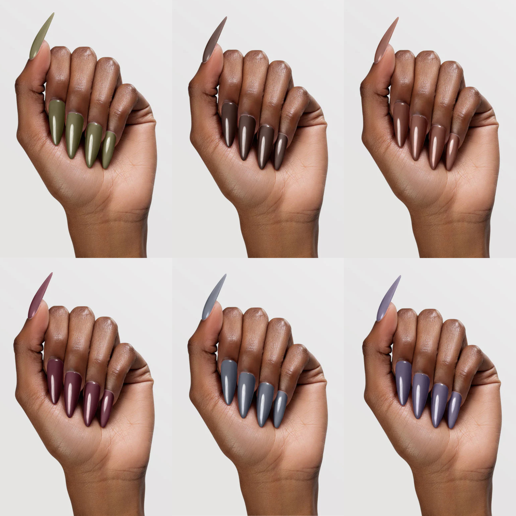 Chaun Legend Gel Collection - 6-Piece Earthy Favorites Nail Polish Set for Women | Natural & Trendy Colors for Everyday Wear, Parties & Special Occasions