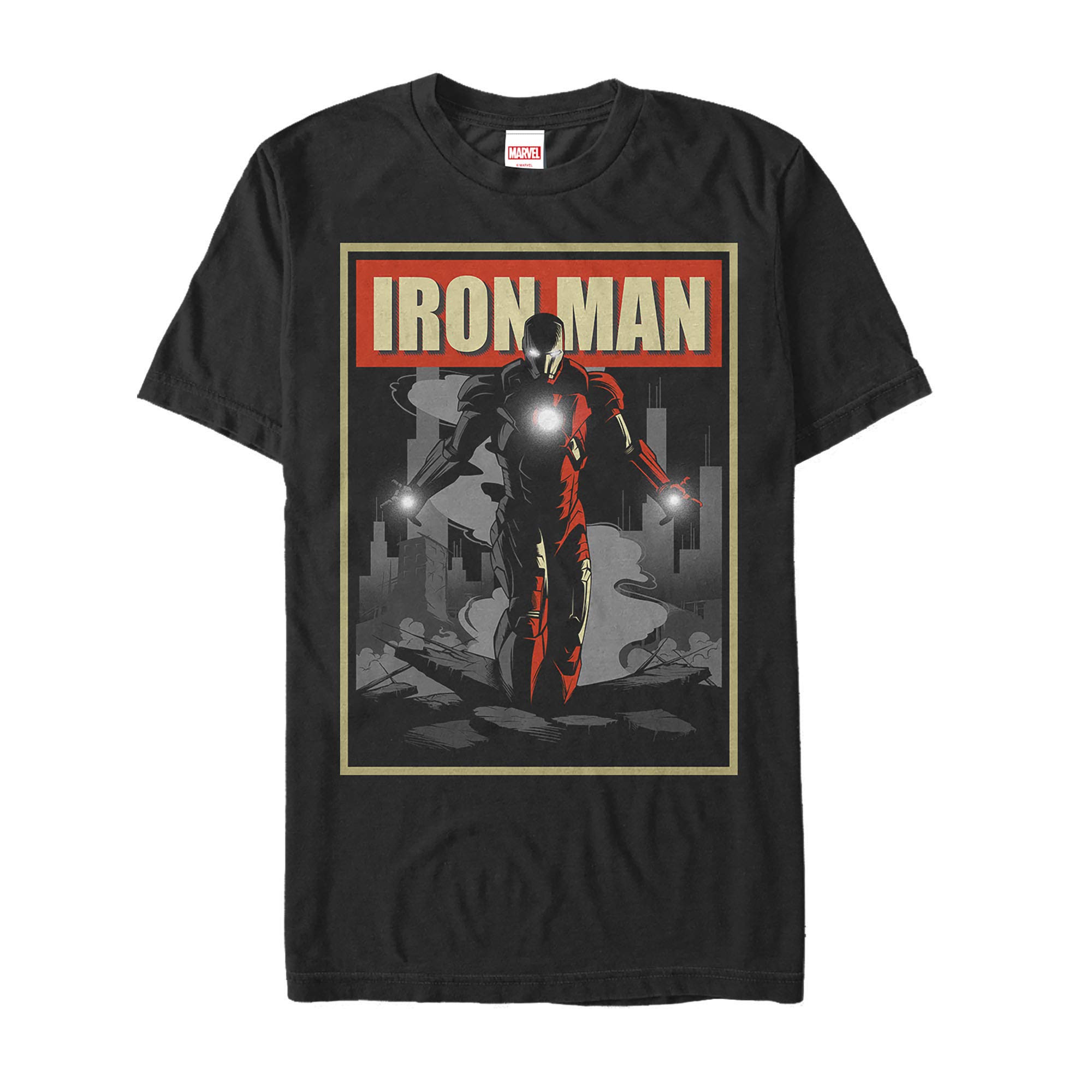 Marvel Iron Man Graphic T-Shirt for Men - Superhero Comic Print Tee - Perfect for Cosplay, Comic Con & Casual Wear