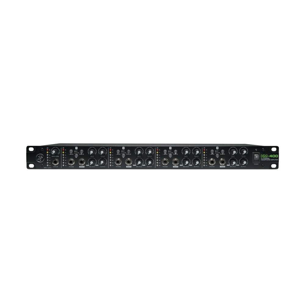 Mackie HM-400 4-Channel Professional Headphone Amplifier Rackmount - Studio & Live Sound Monitoring for Musicians, DJs, and Podcasters