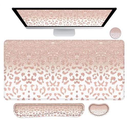 4pcs-rose Gold Leopard