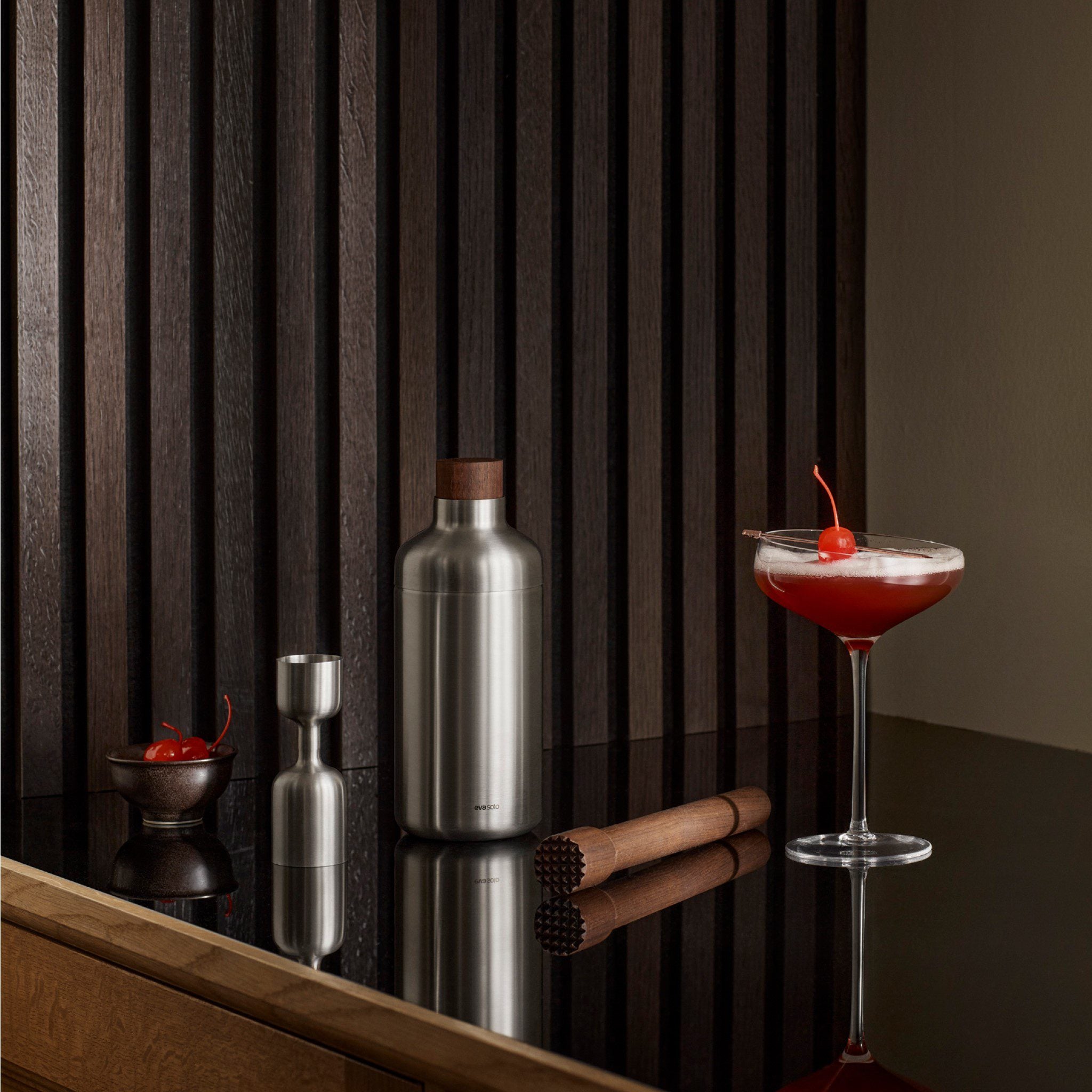 Premium EVA SOLO Cocktail Muddler - Stainless Steel Bar Tool for Mixing & Crushing - Perfect for Mojitos, Old Fashioned & Home Bartending