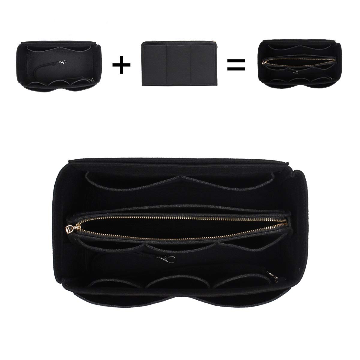 Purse Organizer Insert for Handbags - Multi-Size Bag Organizer (5 Sizes) Perfect for Speedy Neverfull & Large Totes | Keep Your Essentials Neat & Accessible