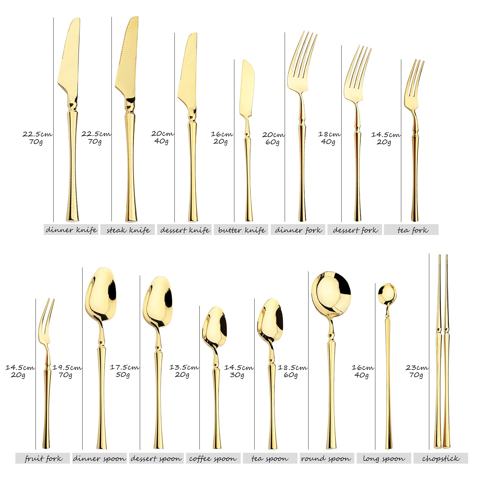 Premium 18/10 Stainless Steel Dinner Forks Set of 4 - 7.87