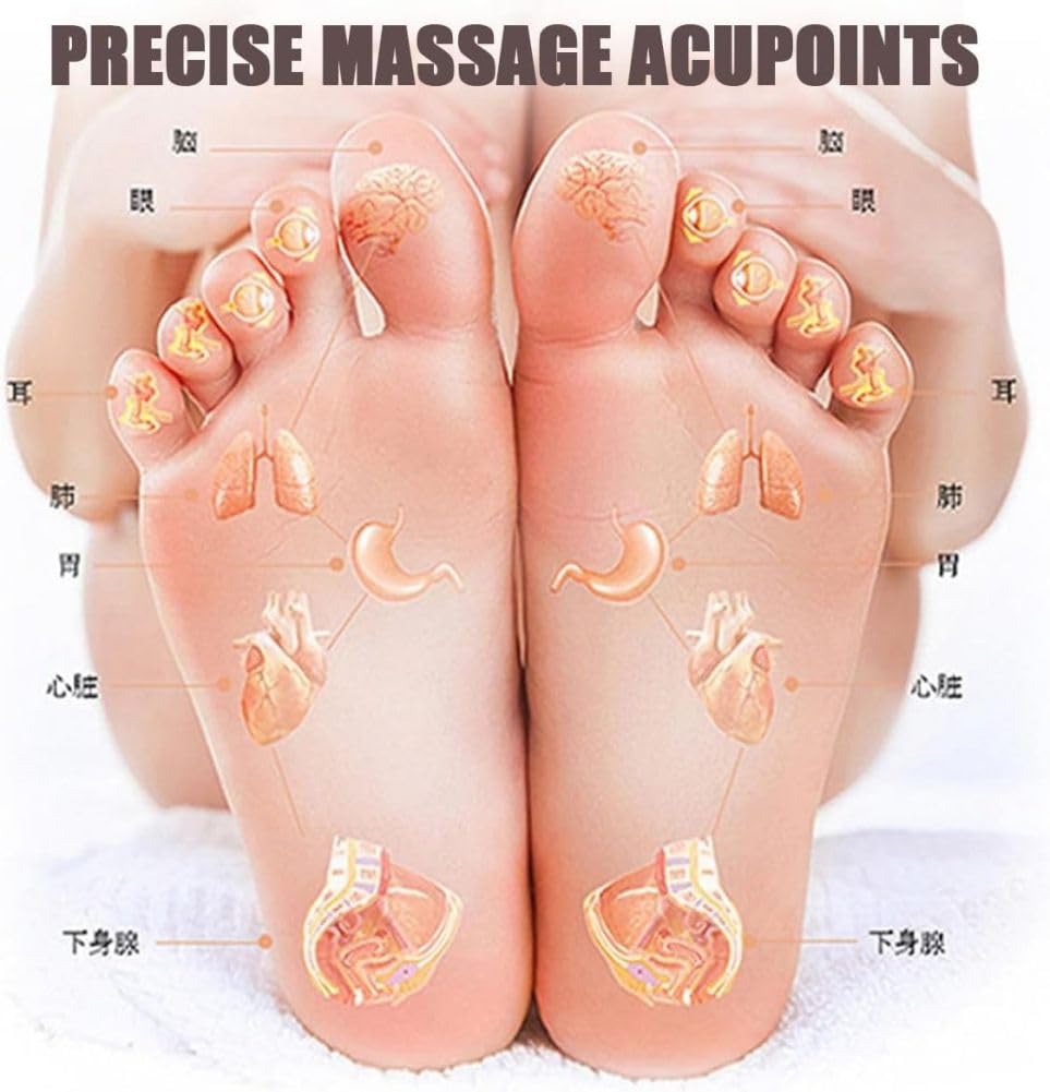 2024 New Reflexology Socks Set with Massage Tool & Pressure Points - Acupressure Foot Massage Socks for Men (Size 40-45, 1 Pair) - Perfect for Relaxation, Pain Relief & Home Spa Therapy