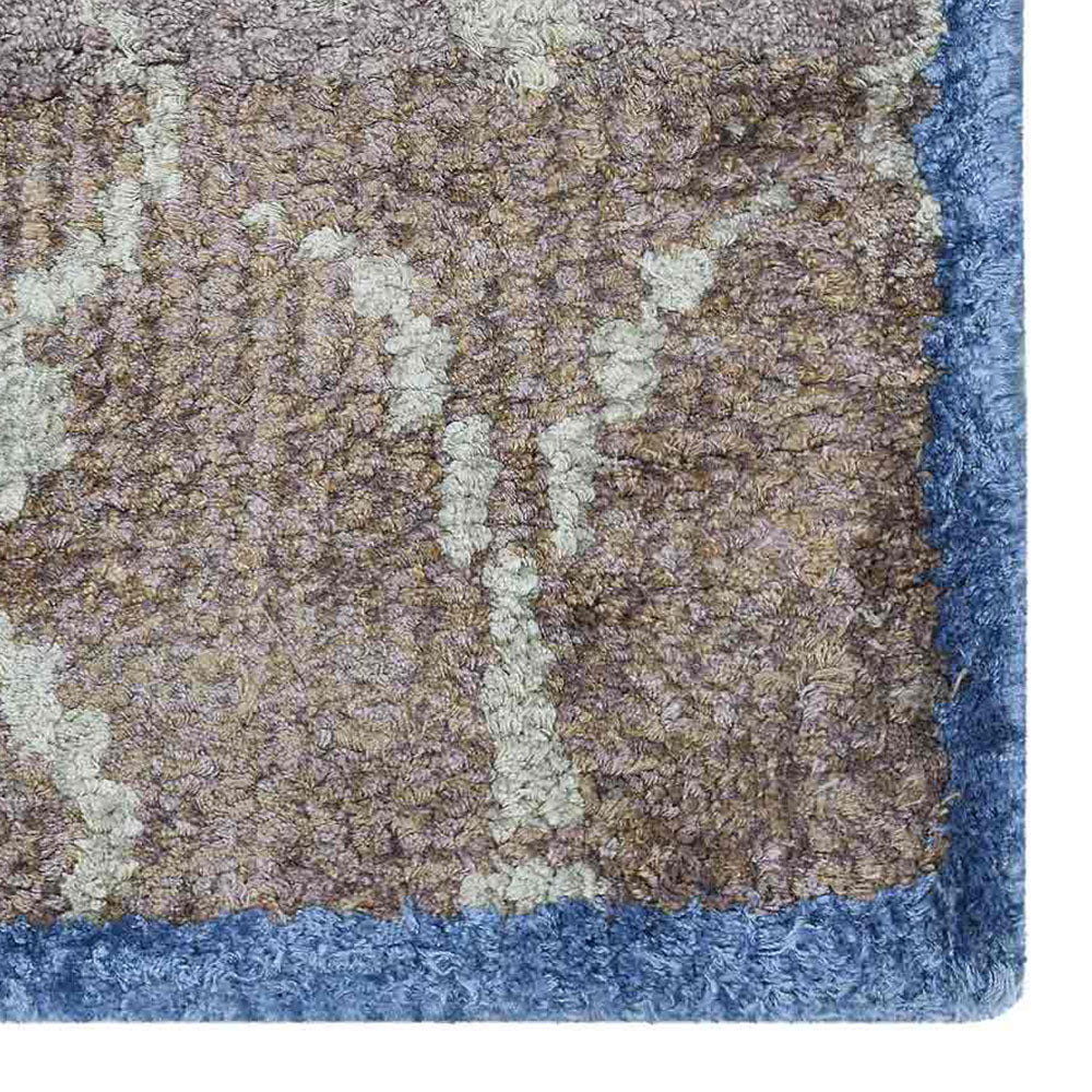 Hand Knotted Hypnotic Design Area Rug - Boho Chic Home Decor for Living Room, Bedroom & Office
