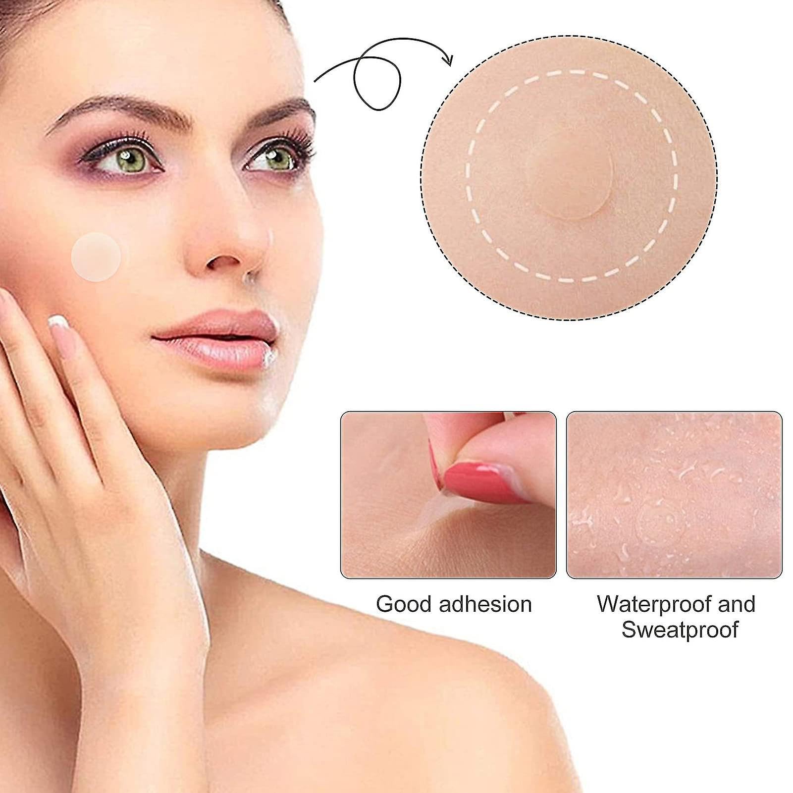 Hydrocolloid Pimple Patches for Acne Treatment - 36 Count, Two Sizes (12mm & 48mm) - Invisible Acne Spot Cover for Overnight Healing - Perfect for Face, Back & Body Breakouts - Ideal for Travel & Daily Skincare Routine