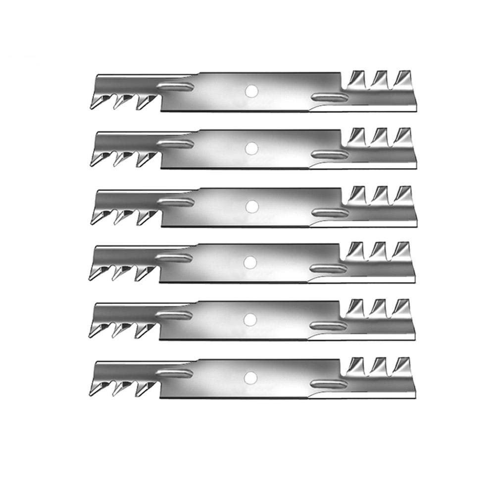 RAParts (6) Toothed Mulching Mower Blades for Wright Mower 61