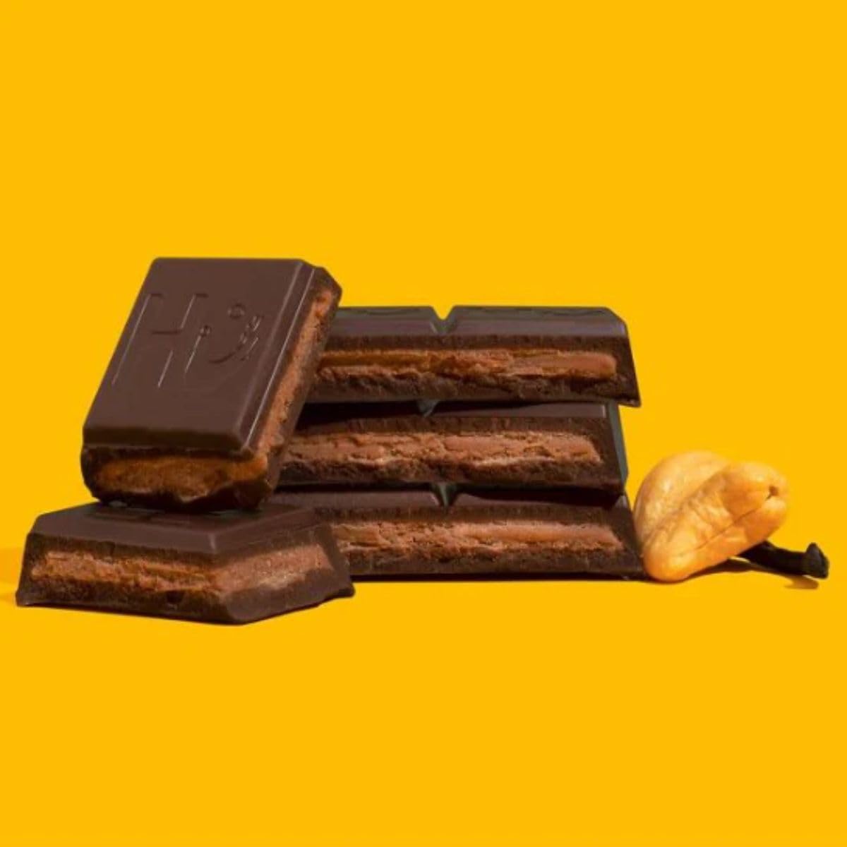 HU KITCHEN Cashew Vanilla Chocolate Bar - 2.1 OZ (60g) - Gluten-Free, Vegan Snack - Perfect for Gifts, Desserts & Healthy Treats