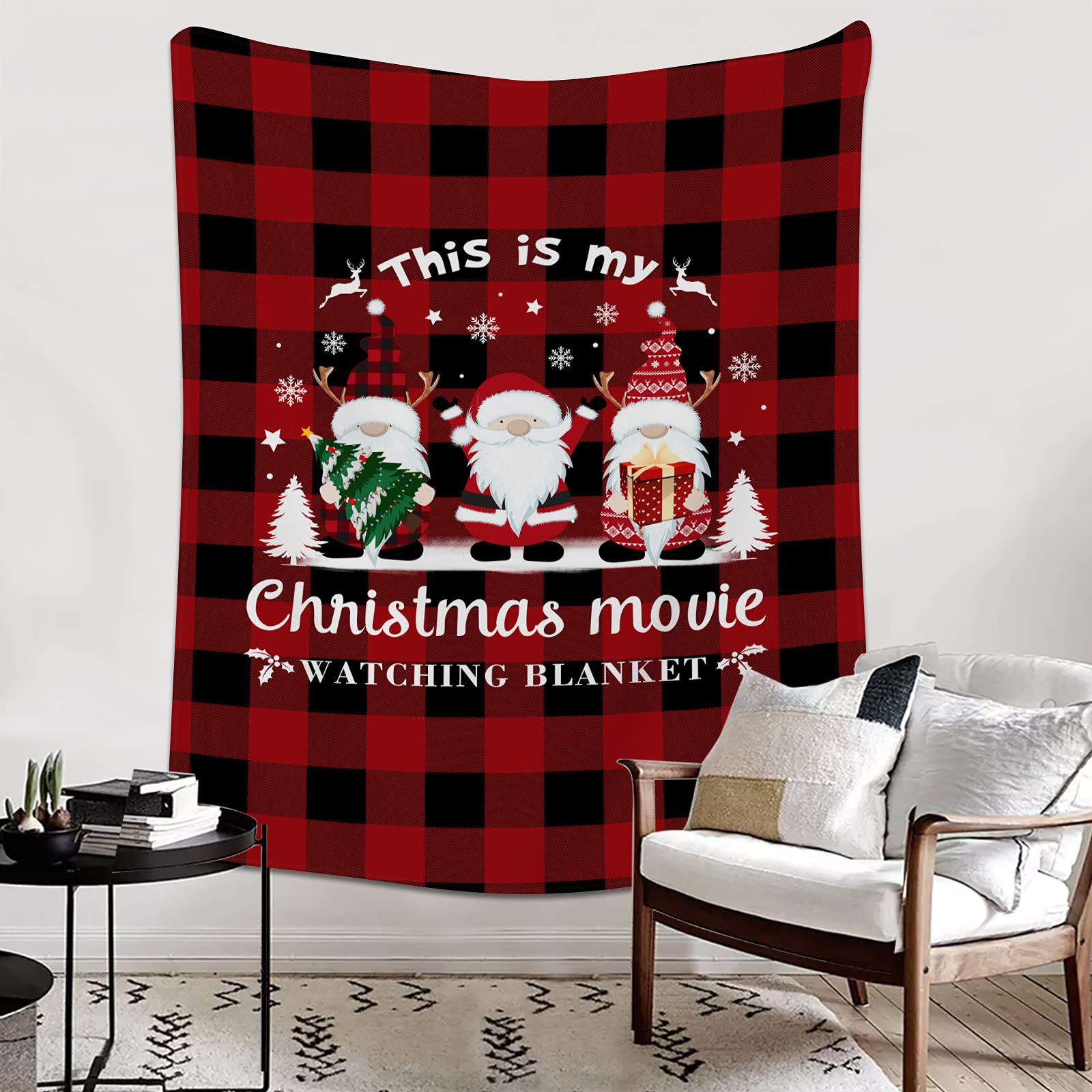 Luxury Christmas Flannel Fleece Blanket - Soft Plush Warm Holiday Throw for Bed, Couch & Sofa (40
