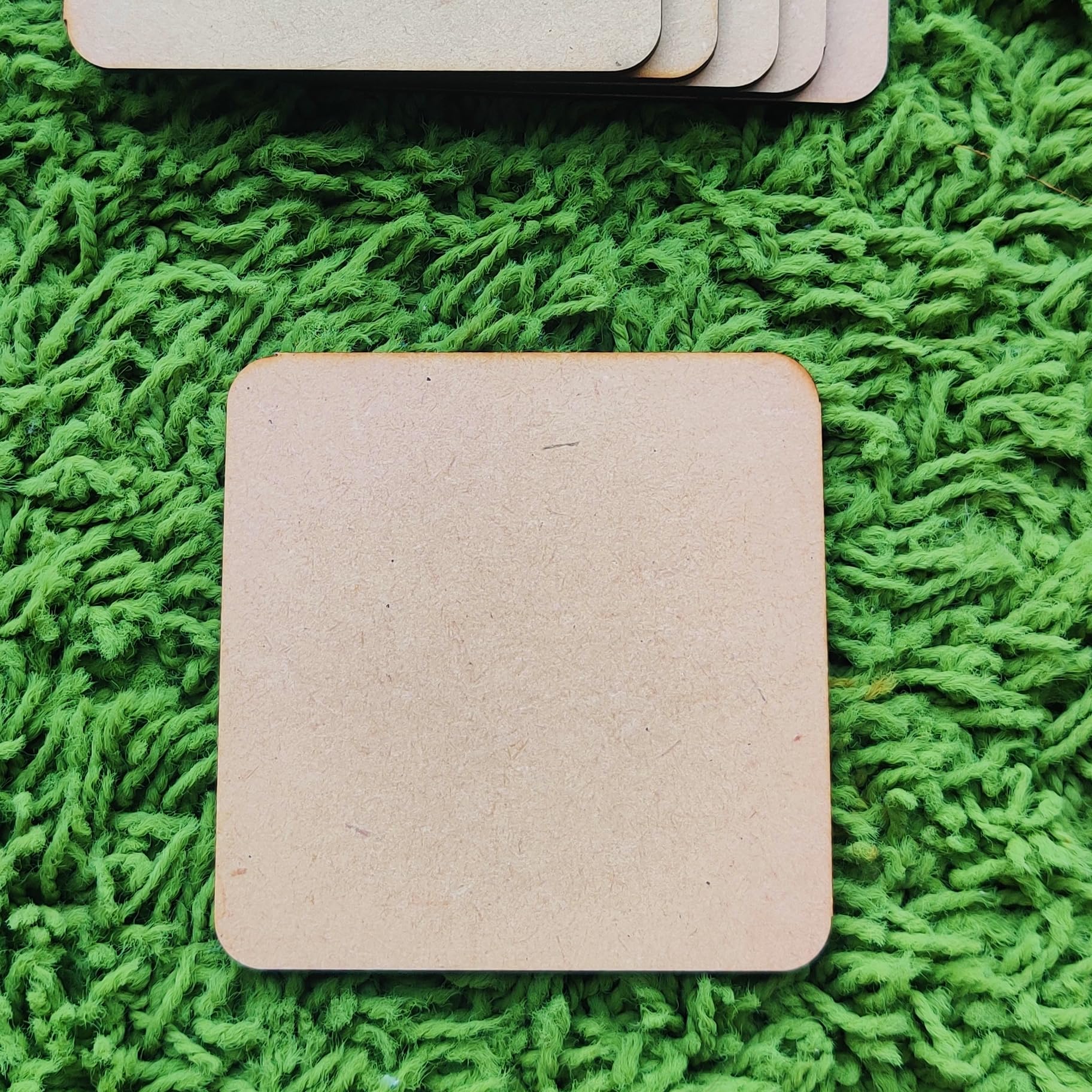 Handcrafted Natural Wooden Coasters Set of 12 - Heat Resistant & Durable for DIY Art, Painting & Resin Projects - Perfect for Drinks, Beverages & Bar Glasses - Home Decor, Coffee Table & Dining Table Accessories
