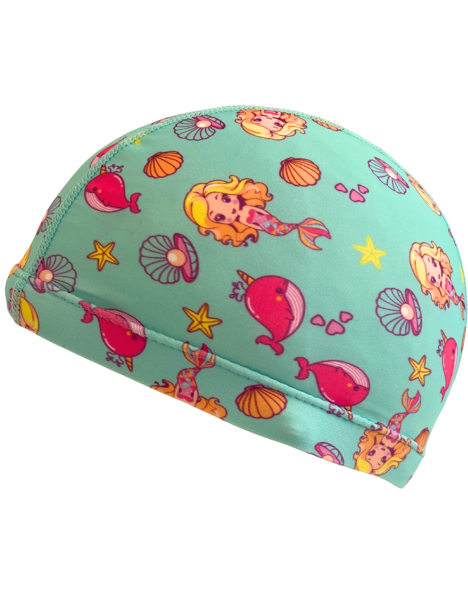 Kids' Fun Printed Lycra Swim Cap - Colorful & Comfortable for Swimming Lessons, Pool Parties & Water Sports