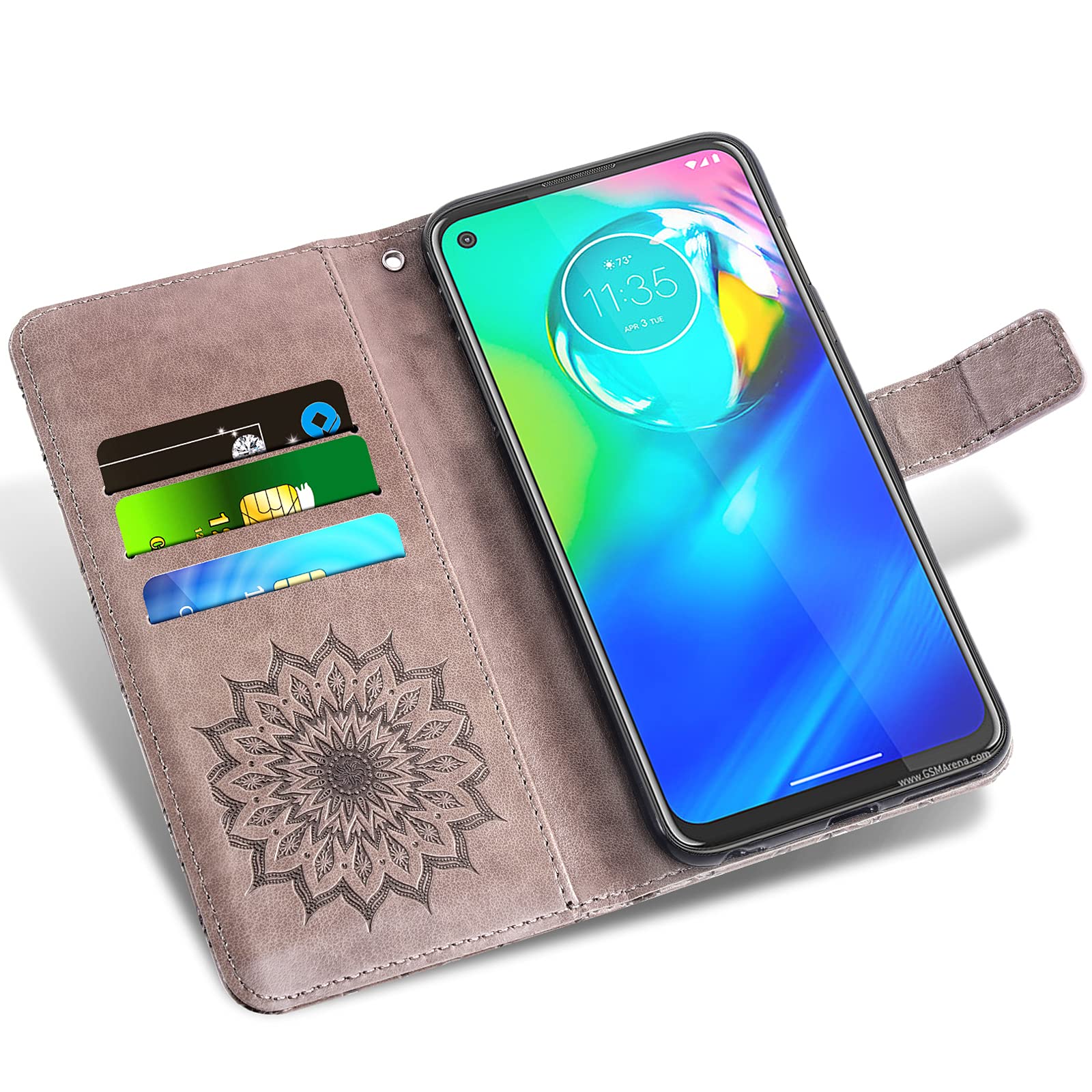 Motorola Moto G Power 2020 Case with Card Holder & Screen Protector - Durable Leather Flip Cover for Men & Women, Perfect for Travel & Daily Use