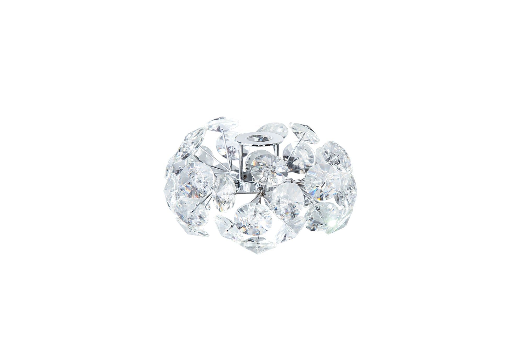 Bellagio Non-Electric G9 Shade Chandelier - French Gold & Crystal or Polished Chrome & Crystal - Perfect for Dining Room, Bedroom, and Living Room Lighting Decor