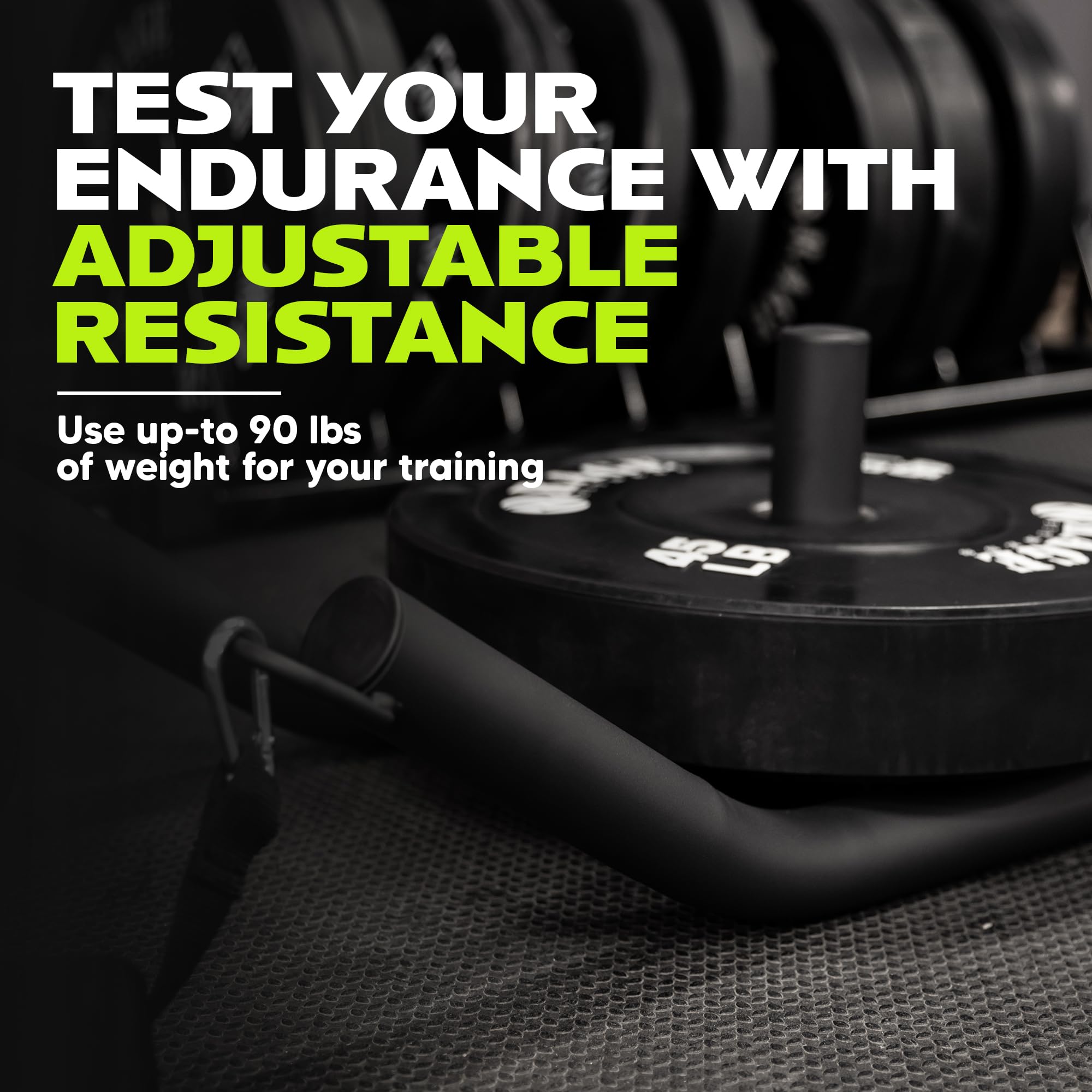 Best Weight Sled for Speed Training - Heavy Duty Pull Sled Workout Equipment for Strength & Athletic Performance - Fits Standard 2