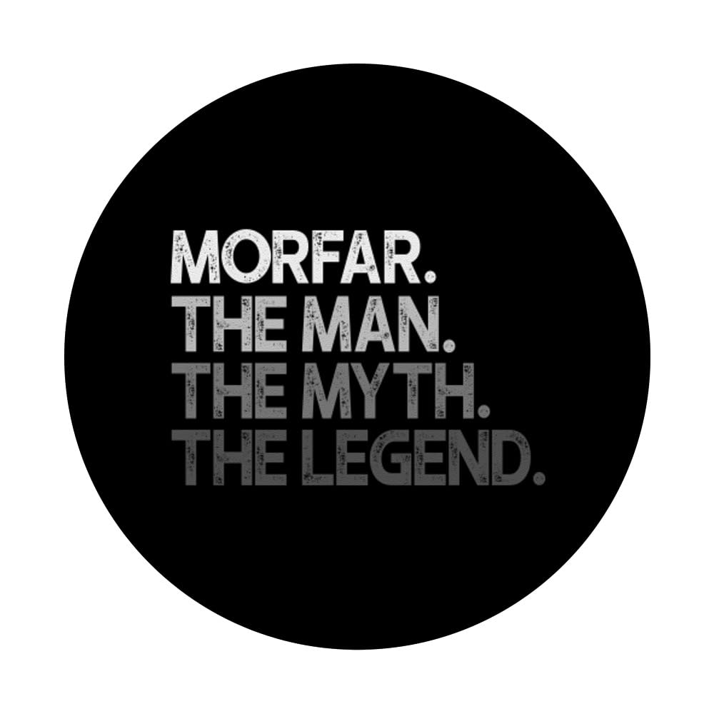 Morfar The Man Myth Legend PopSockets Adhesive PopGrip - Swappable Phone Grip & Stand for iPhone, Samsung & Smartphones - Perfect for Selfies, Gaming & Secure Phone Handling