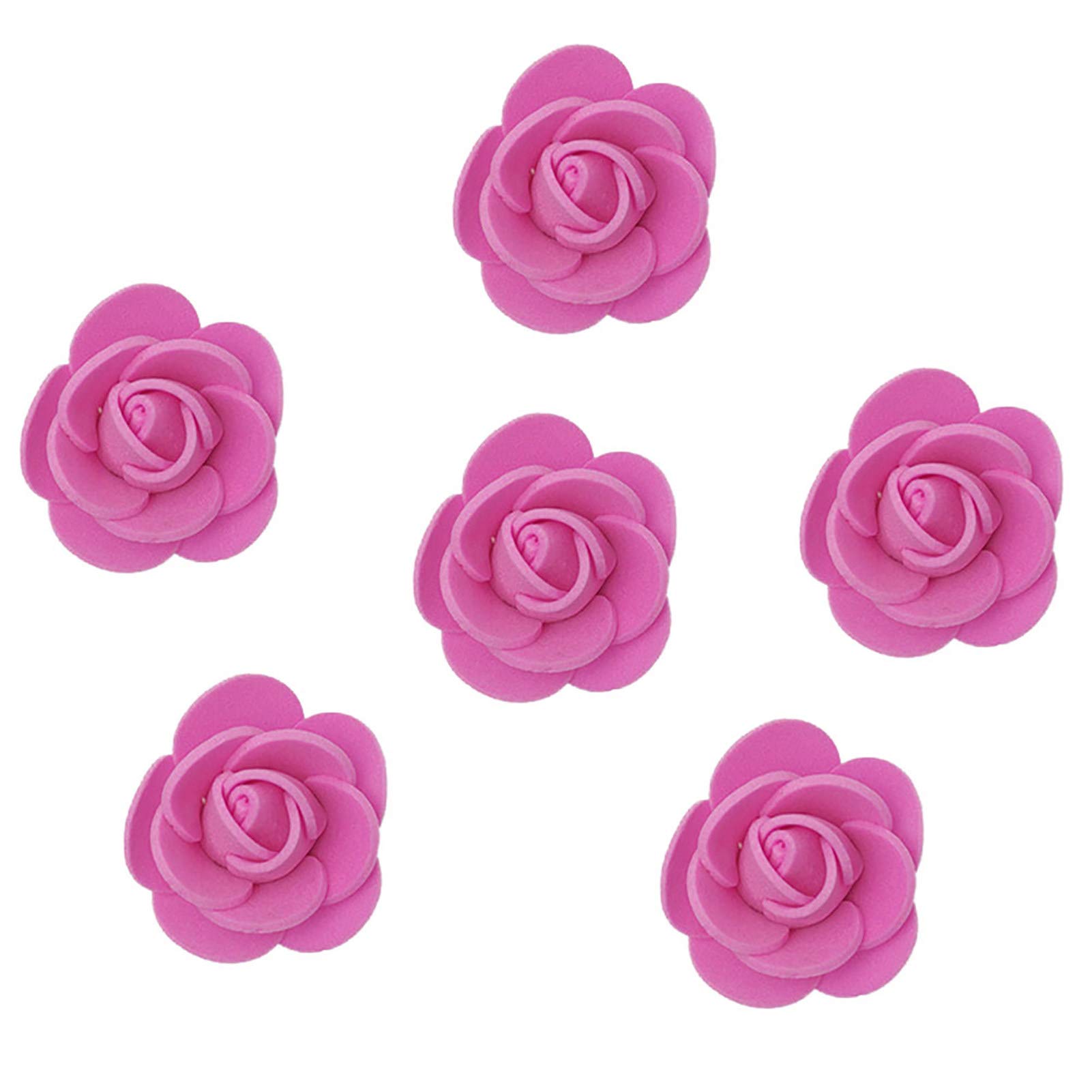 UV Resistant Artificial Rose Plants - 500Pcs 3.5cm Fake Foam Flowers for DIY Wreaths, Headpieces & Home Decor (Rose Red) - Perfect for Outdoor Wedding, Garden Party & Table Centerpieces