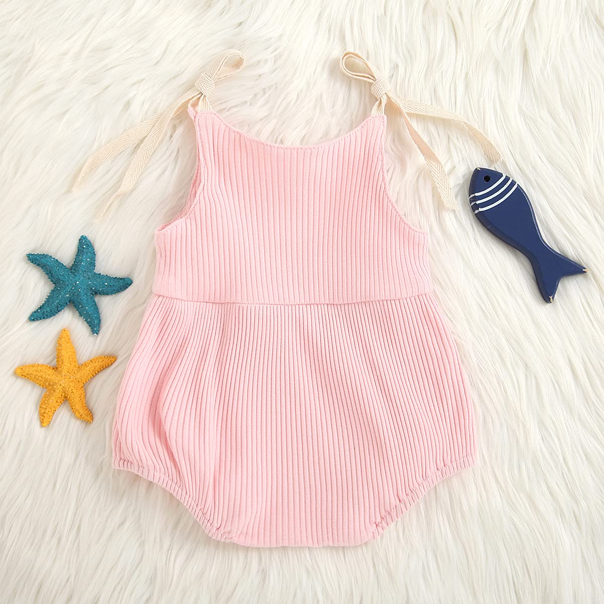 Floral Baby Girl Romper - Spaghetti Strap One-Piece Jumpsuit with Shorts | Newborn & Toddler Summer Outfit for Playdates, Beach & Outdoor Activities