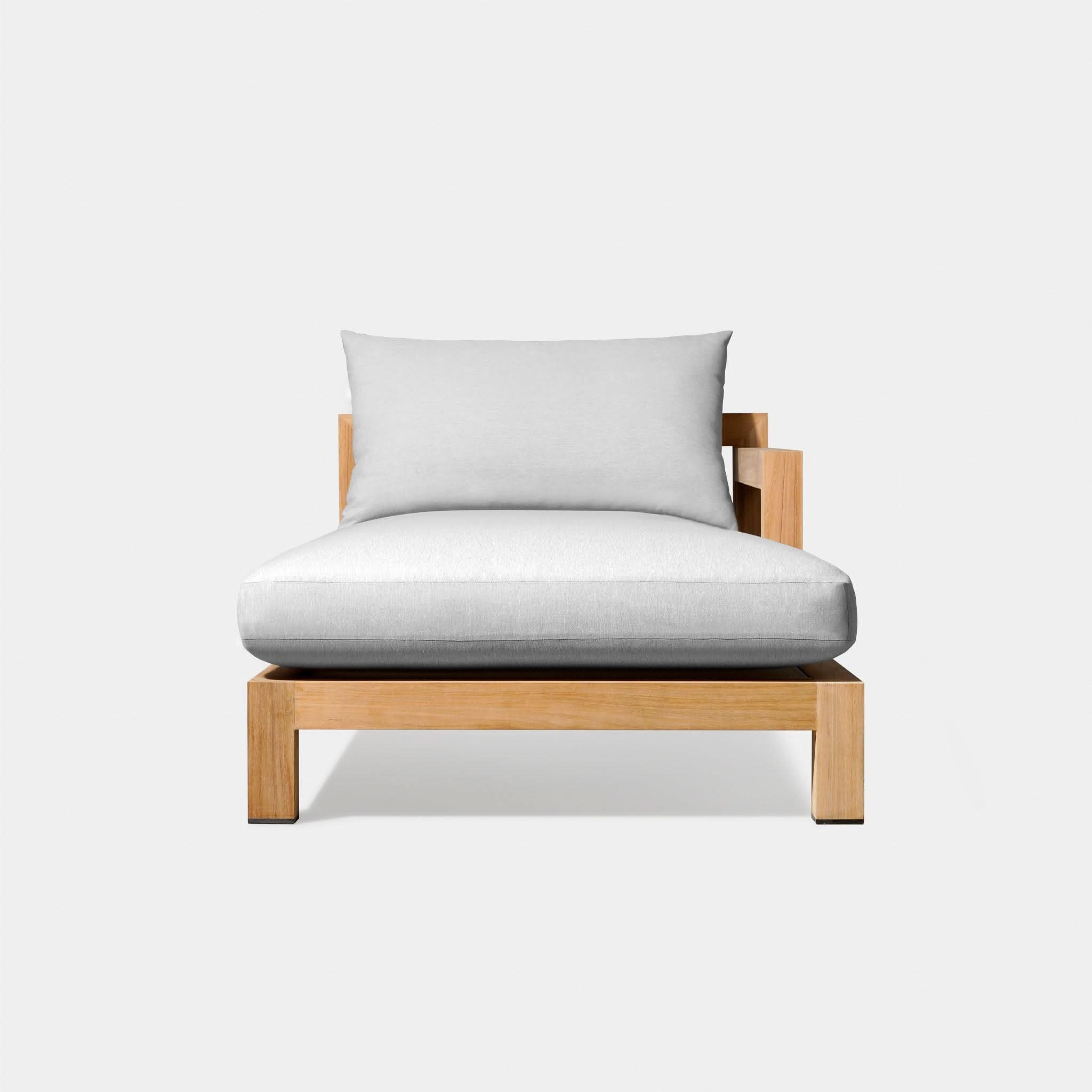 Premium Pacific Teak Chaise Lounge - Outdoor Patio Furniture for Poolside, Beach & Garden Relaxation - Weather-Resistant & Durable Teak Wood Design