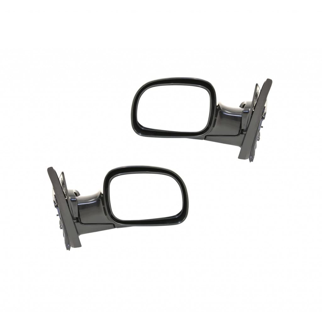 Replacement Door Mirrors for Dodge Grand Caravan 2001-2007 - Manual Black Outside Rearview Mirrors Pair (Driver & Passenger Side) - Compatible with Part Numbers CH1320203, CH1321203, 4894411AB, 4894411AE | Perfect for Parking Safety and Blind Spot Visibility