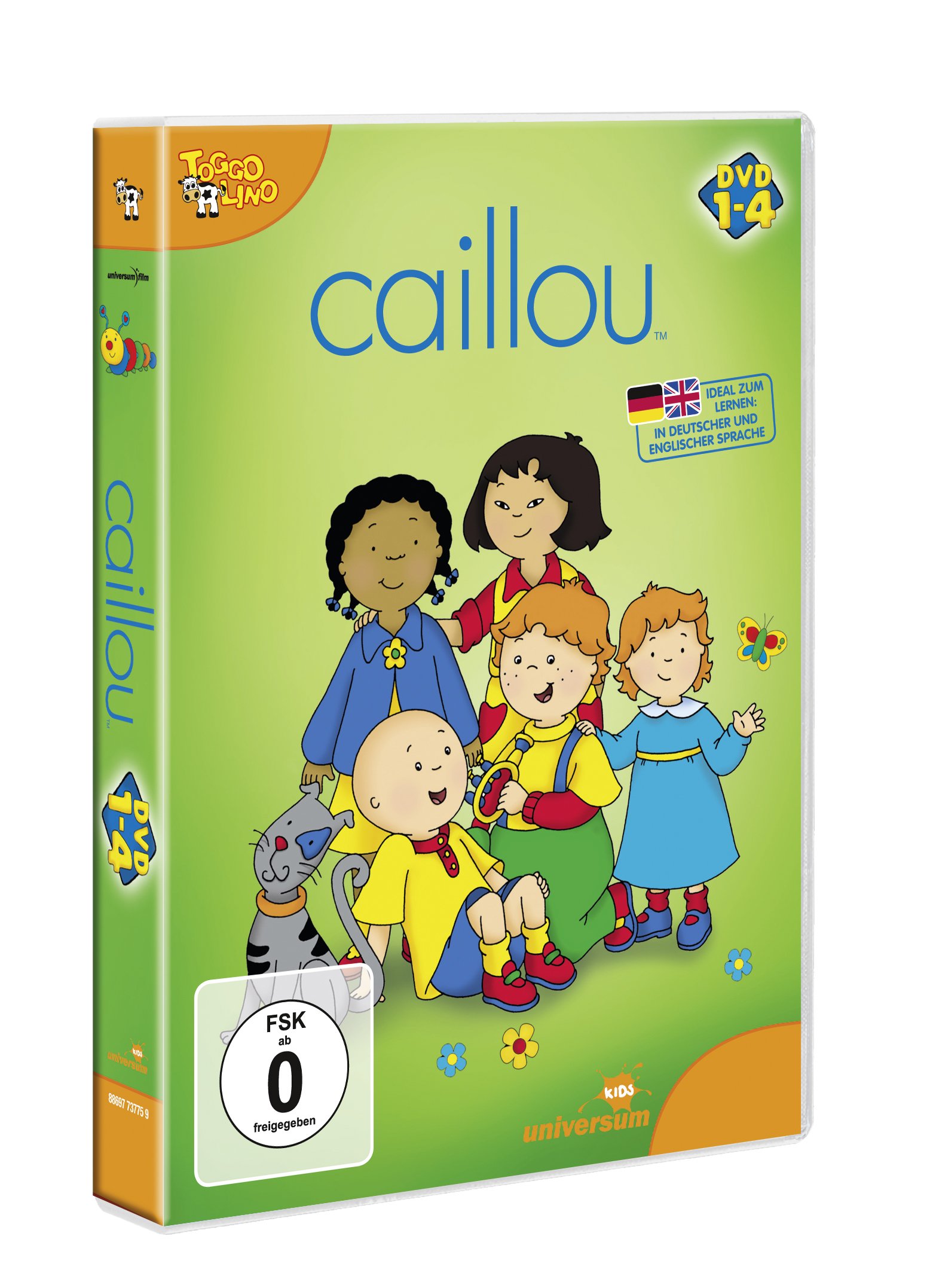 Caillou DVD Box Set Seasons 1-4 | Complete Kids Educational Series | Perfect for Preschool Learning & Family Movie Nights