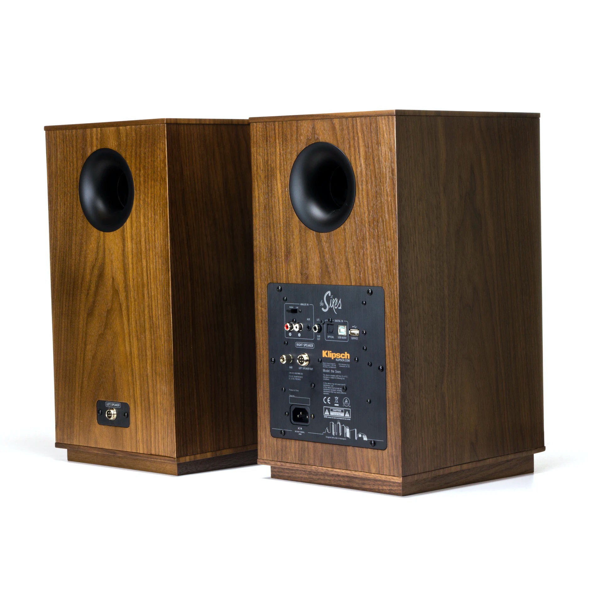 Premium Walnut Wood Bluetooth Speaker - High-Quality Sound for Home, Office & Outdoor Use | THE SIXES Wireless Audio System for Music Lovers