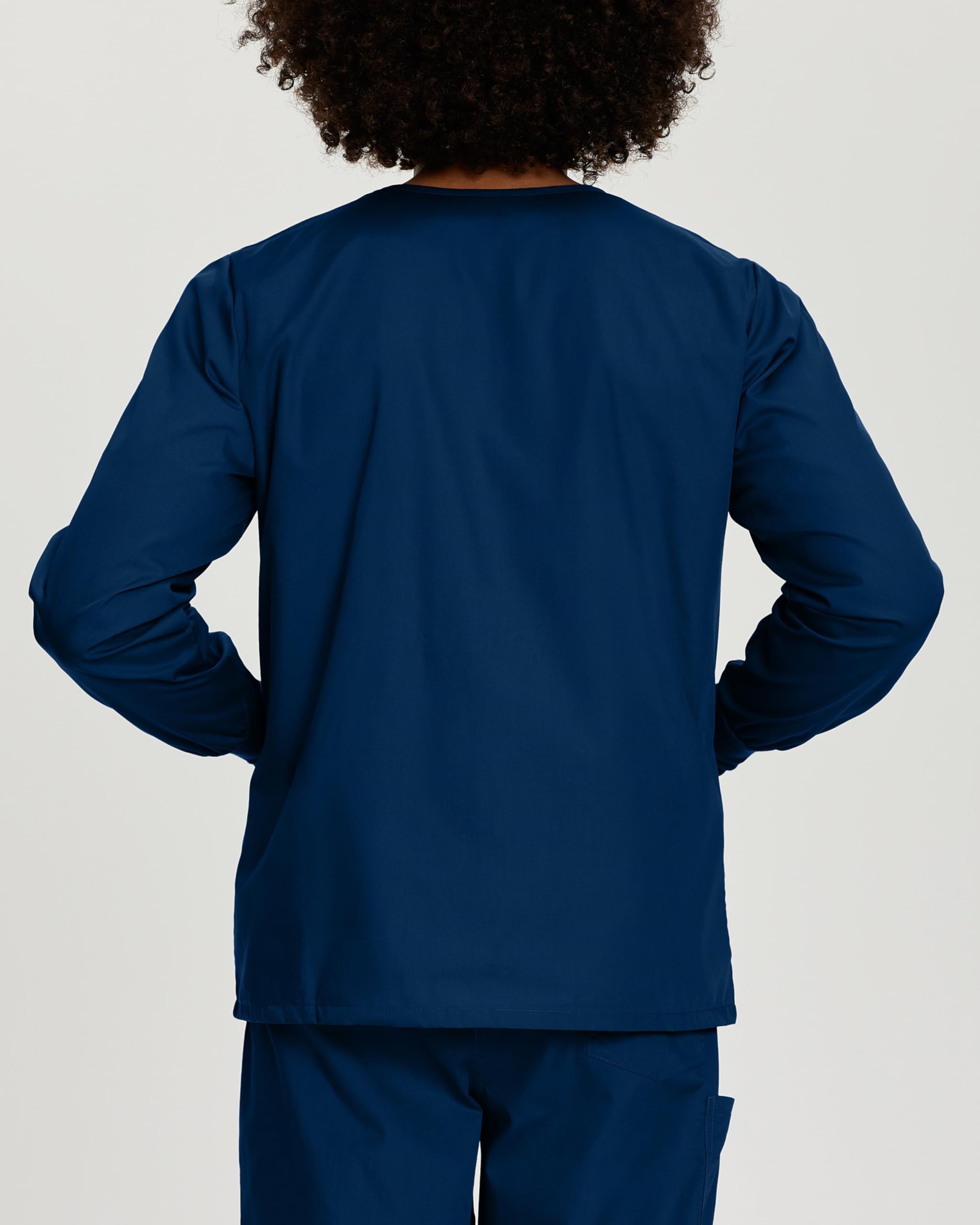 Landau Scrub Zone Unisex Relaxed Fit 2-Pocket Snap-Front Scrub Jacket 75231 - Comfortable Medical Uniform for Doctors & Nurses - Perfect for Hospitals, Clinics & Healthcare Professionals