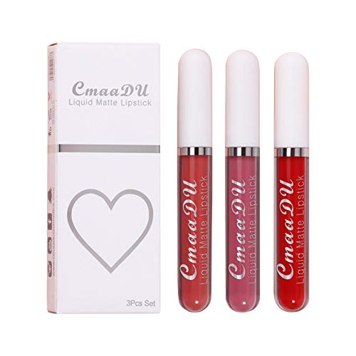 HXS Matte Liquid Lipstick Set - Velvet, Waterproof, Long Lasting Lip Gloss - Smooth Soft Nude & Sexy Matte Lipstick Makeup Kit for Women | Perfect for Everyday Wear, Parties & Special Occasions