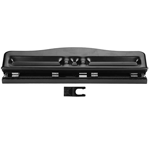 4-Hole Punch for Paper - Heavy Duty Manual Hole Puncher for Office & Home Use, Compatible with A4 Paper & Refills - Perfect for Binders, Filing Documents, and Organizing School/Office Supplies
