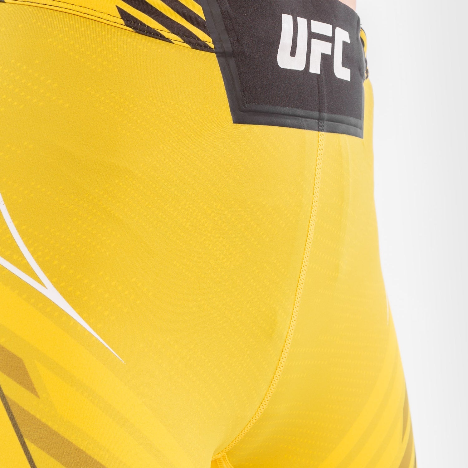 UFC Venum Authentic Fight Night Women's Vale Tudo Shorts - Long Fit MMA Training Shorts in Yellow for Boxing, Muay Thai & Fitness Workouts
