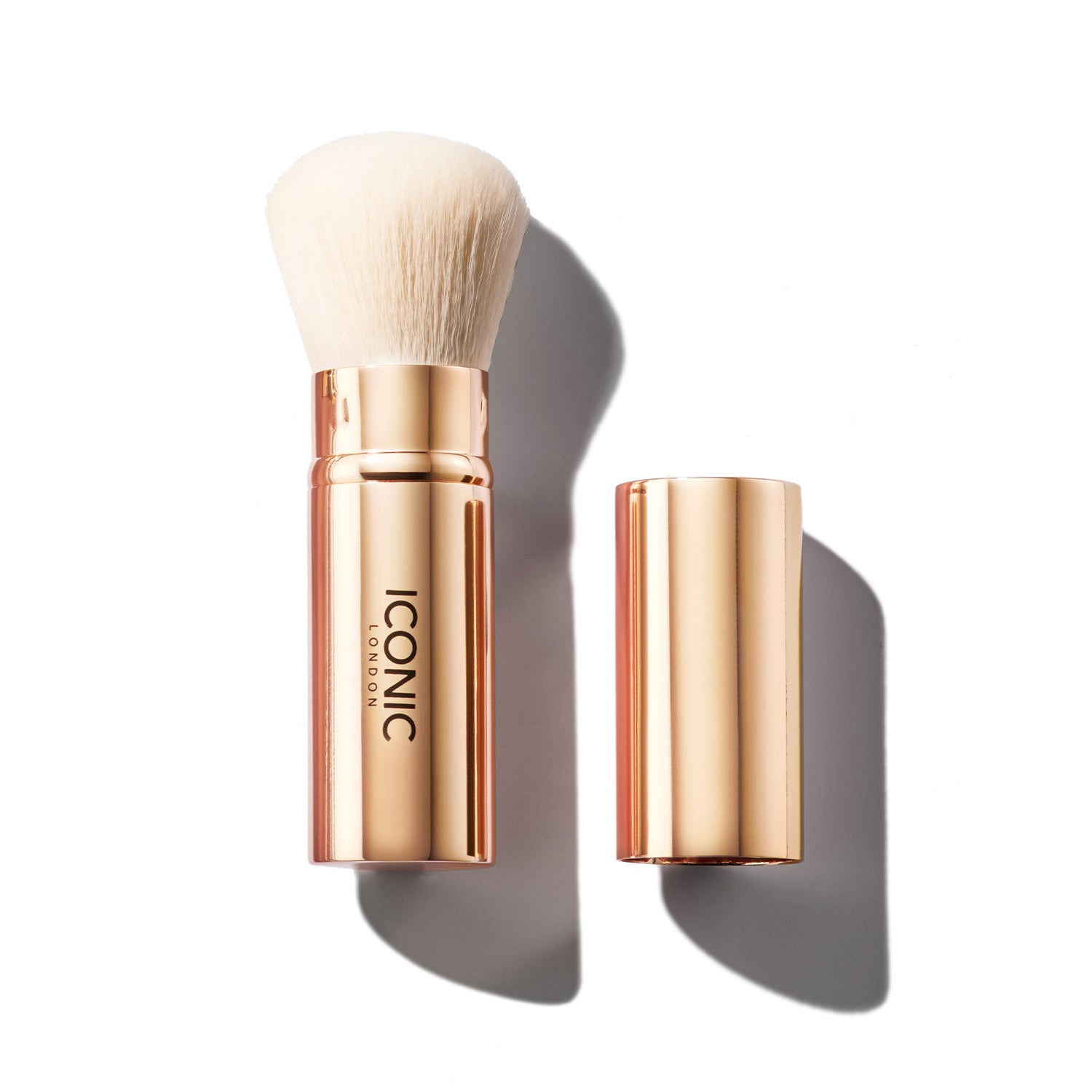 Retractable Powder Travel Brush - Compact & Portable Makeup Brush for On-the-Go Touch Ups | Perfect for Travel, Office & Daily Makeup Routine