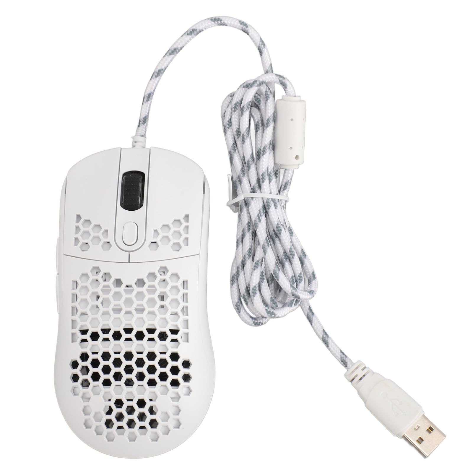 Zunate 8000 DPI Wired Gaming Mouse with RGB Backlight - 6 Programmable Buttons & Macro Editing for PC, Laptop - Perfect for FPS, MOBA Games & Office Work (White)